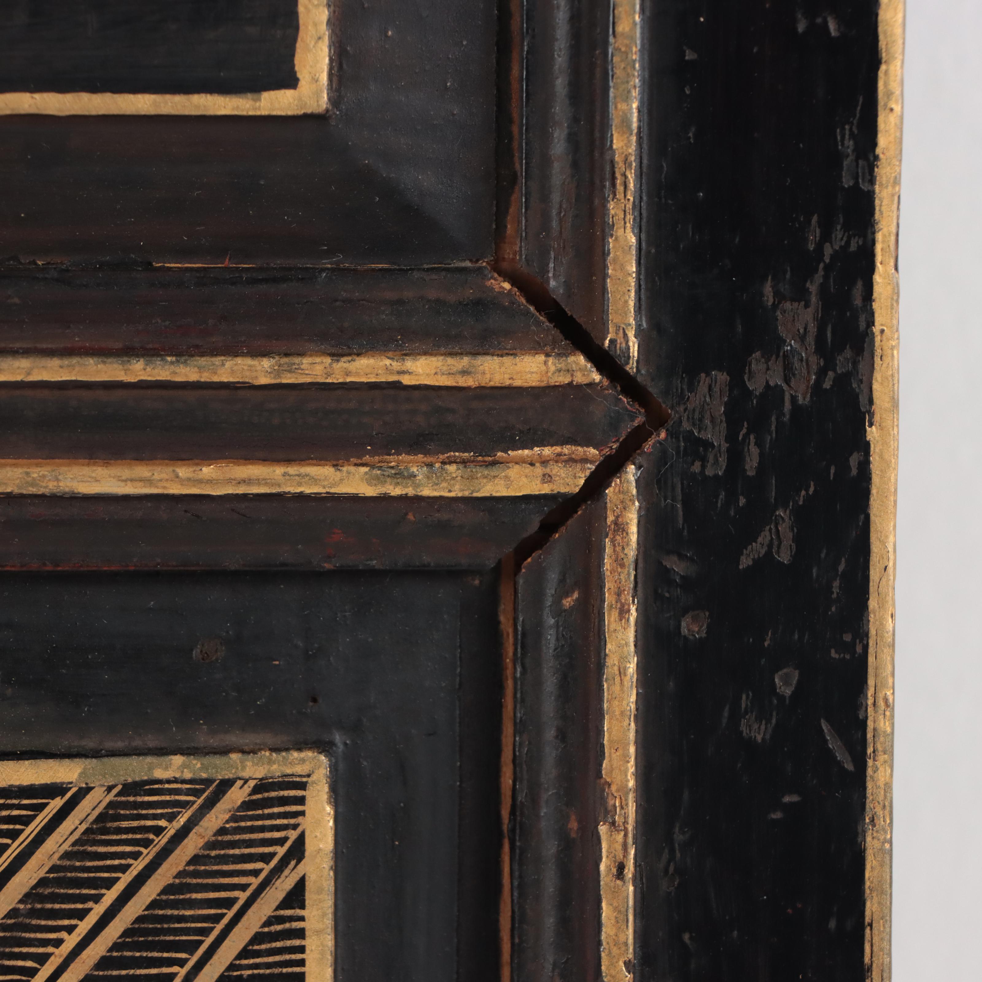 Chinese Lacquer Ware Wall Panel