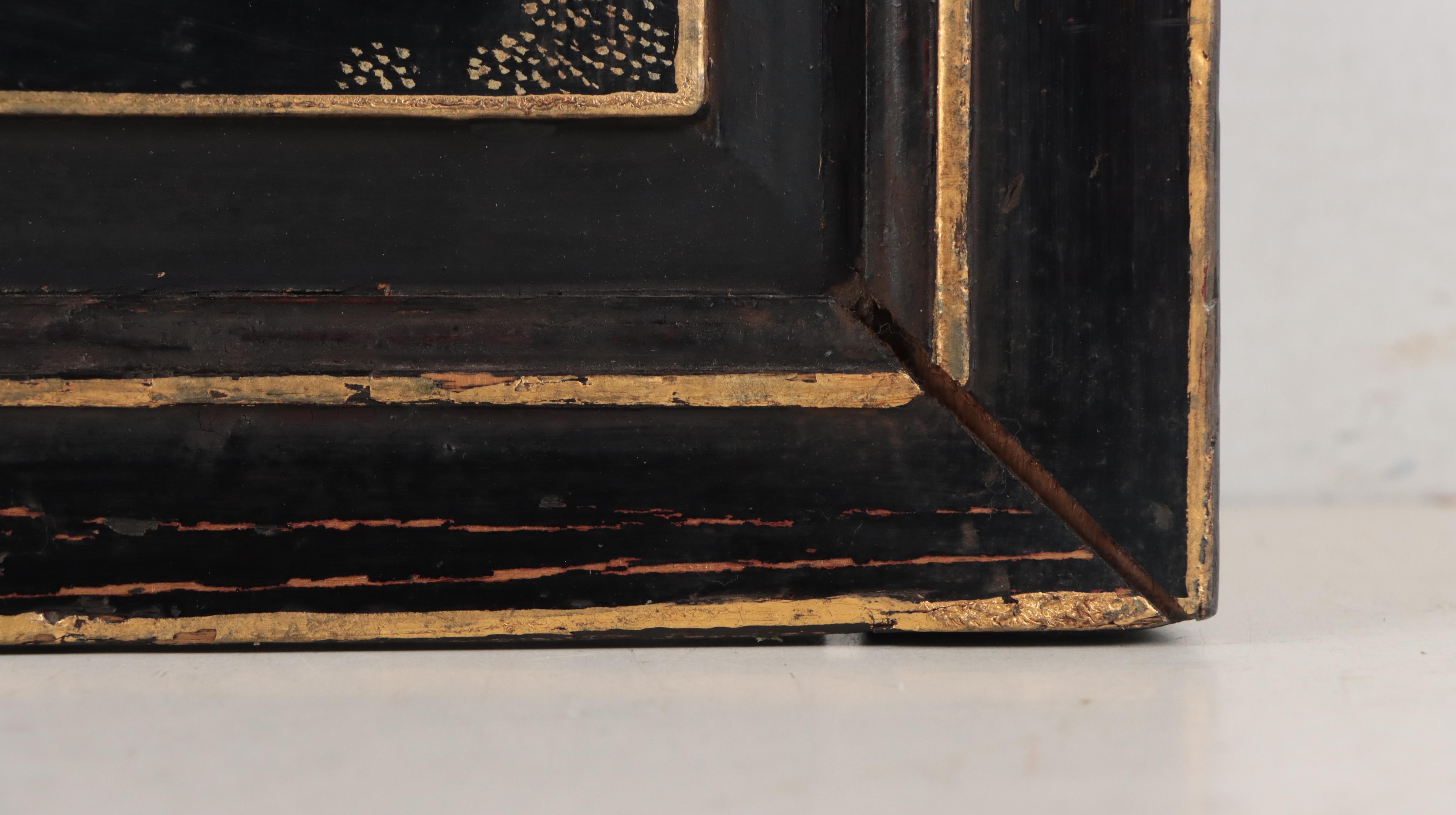 Chinese Lacquer Ware Wall Panel