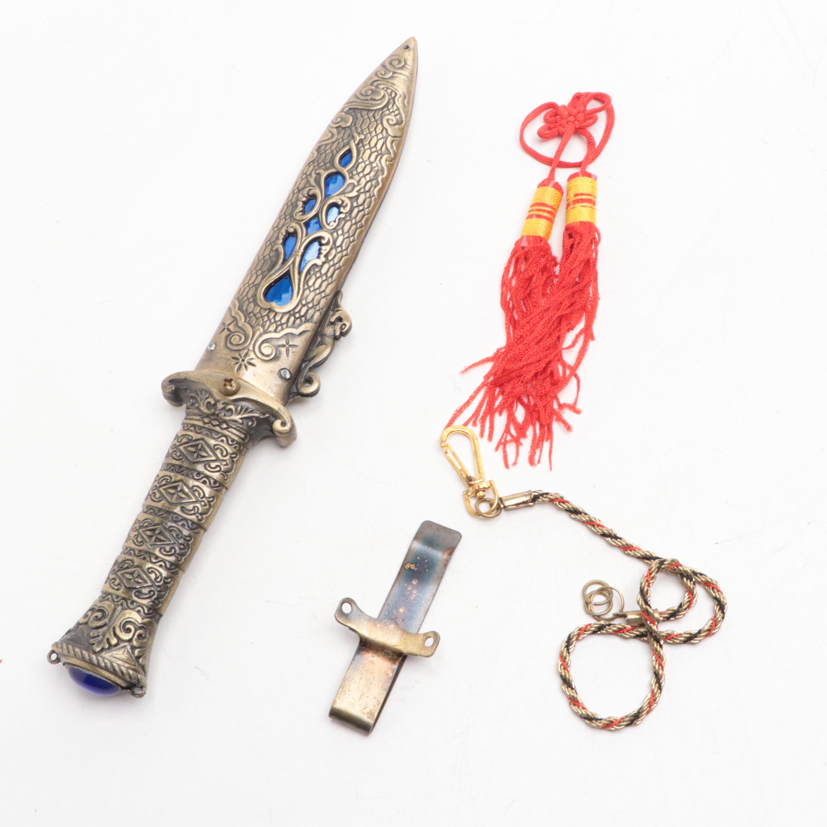 Indian Style Embellished Ceremonial Kirpan and Dagger Knives
