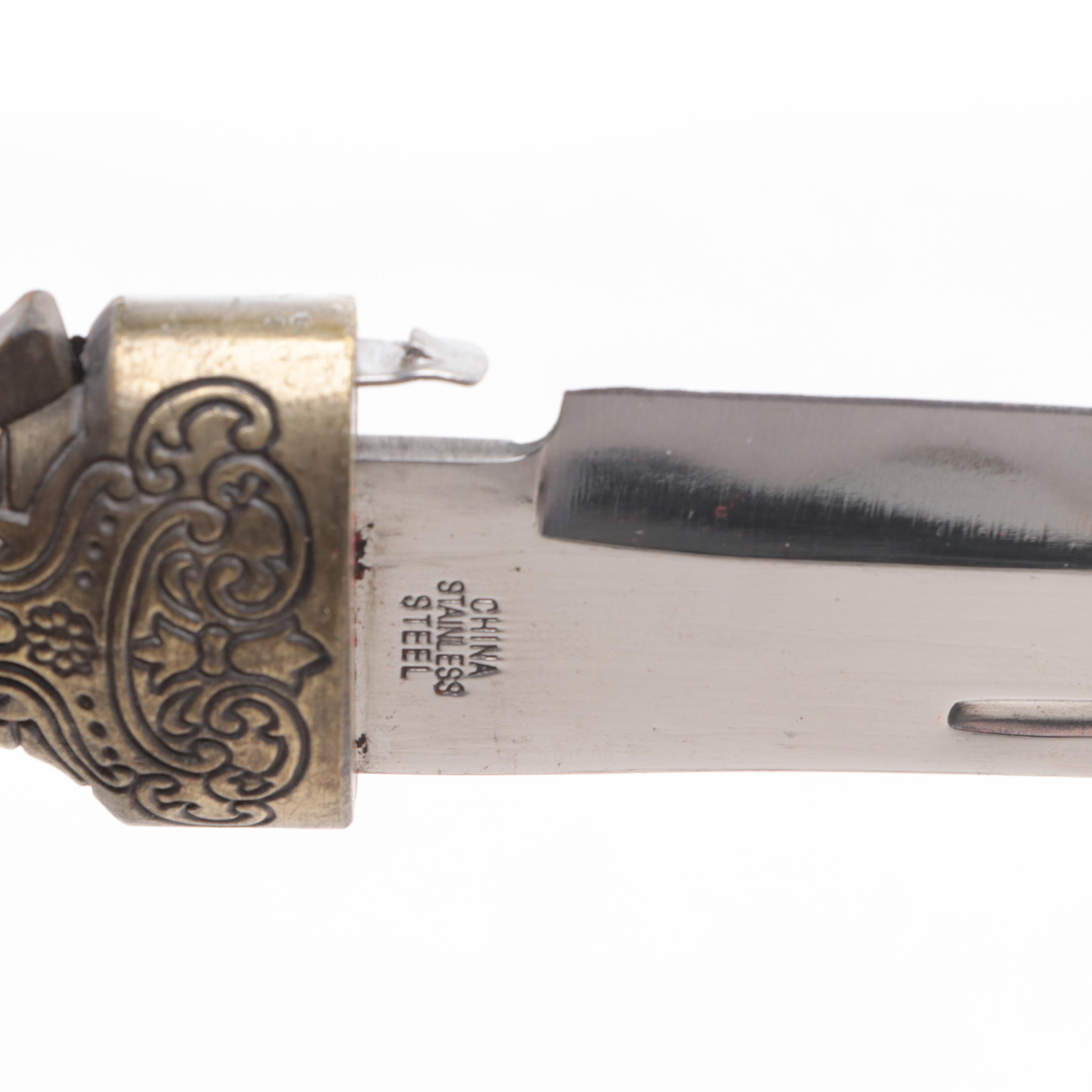 Indian Style Embellished Ceremonial Kirpan and Dagger Knives