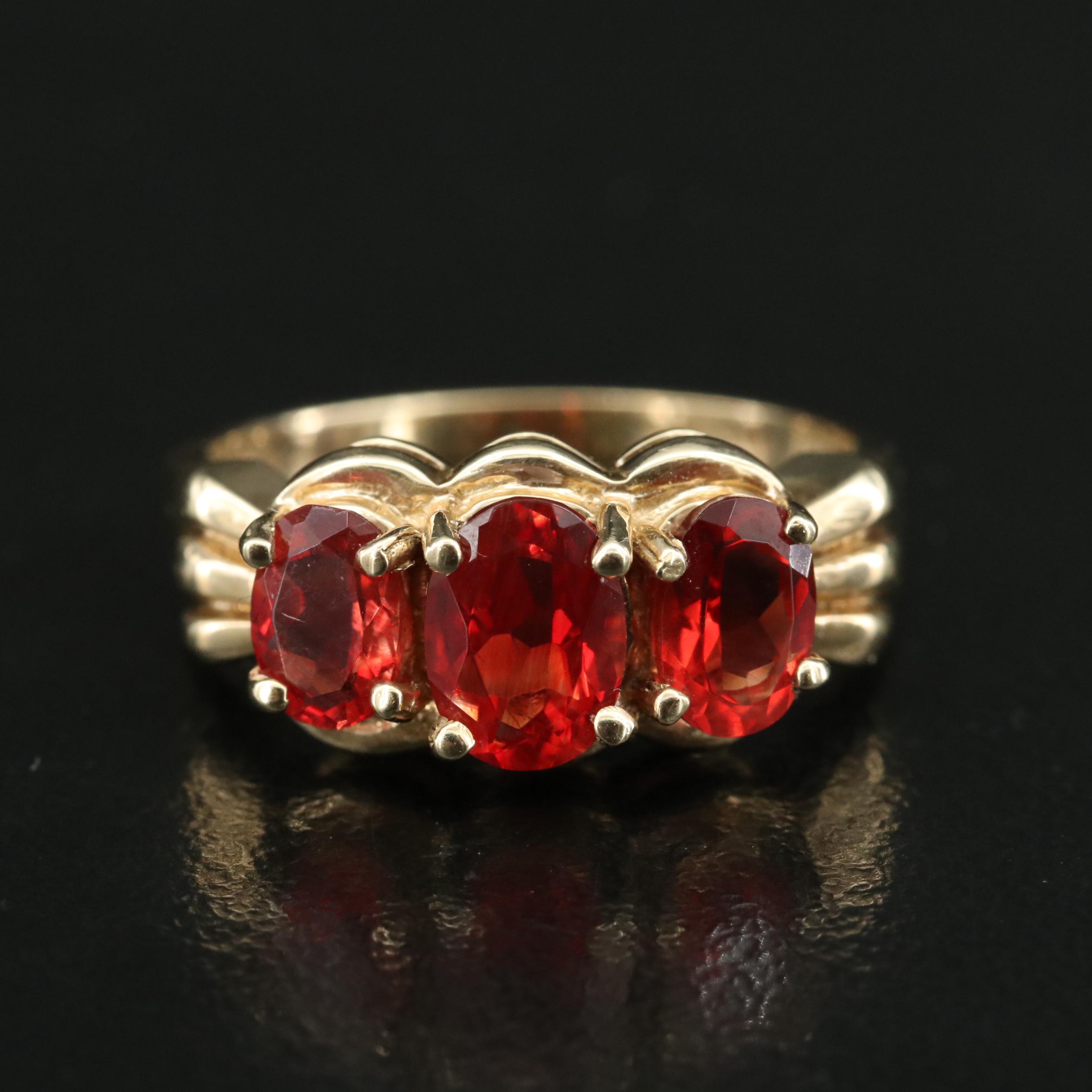 10K Labradorite Ring