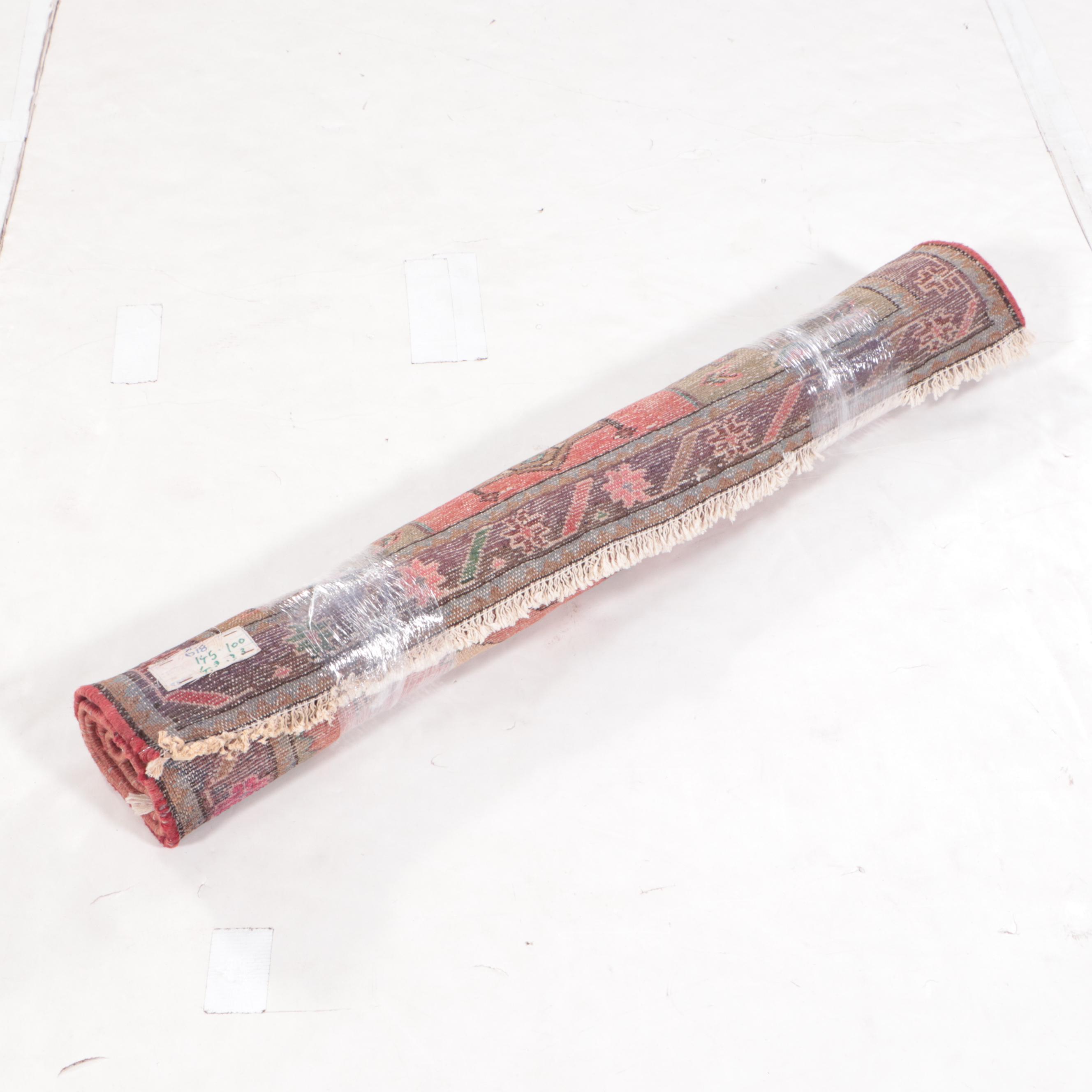 3'4 x 4'10 Hand-Knotted Persian Hamadan Accent Rug