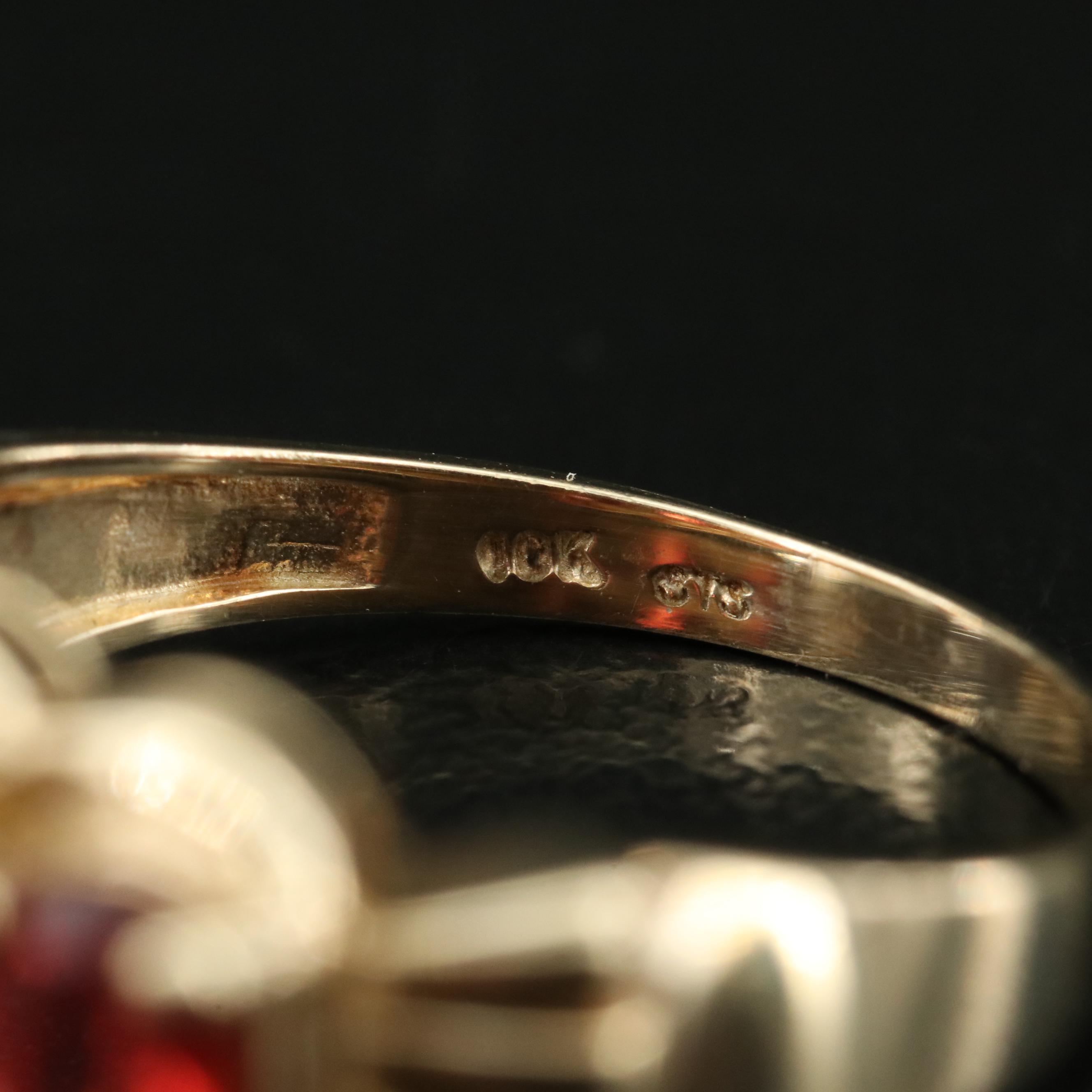 10K Labradorite Ring