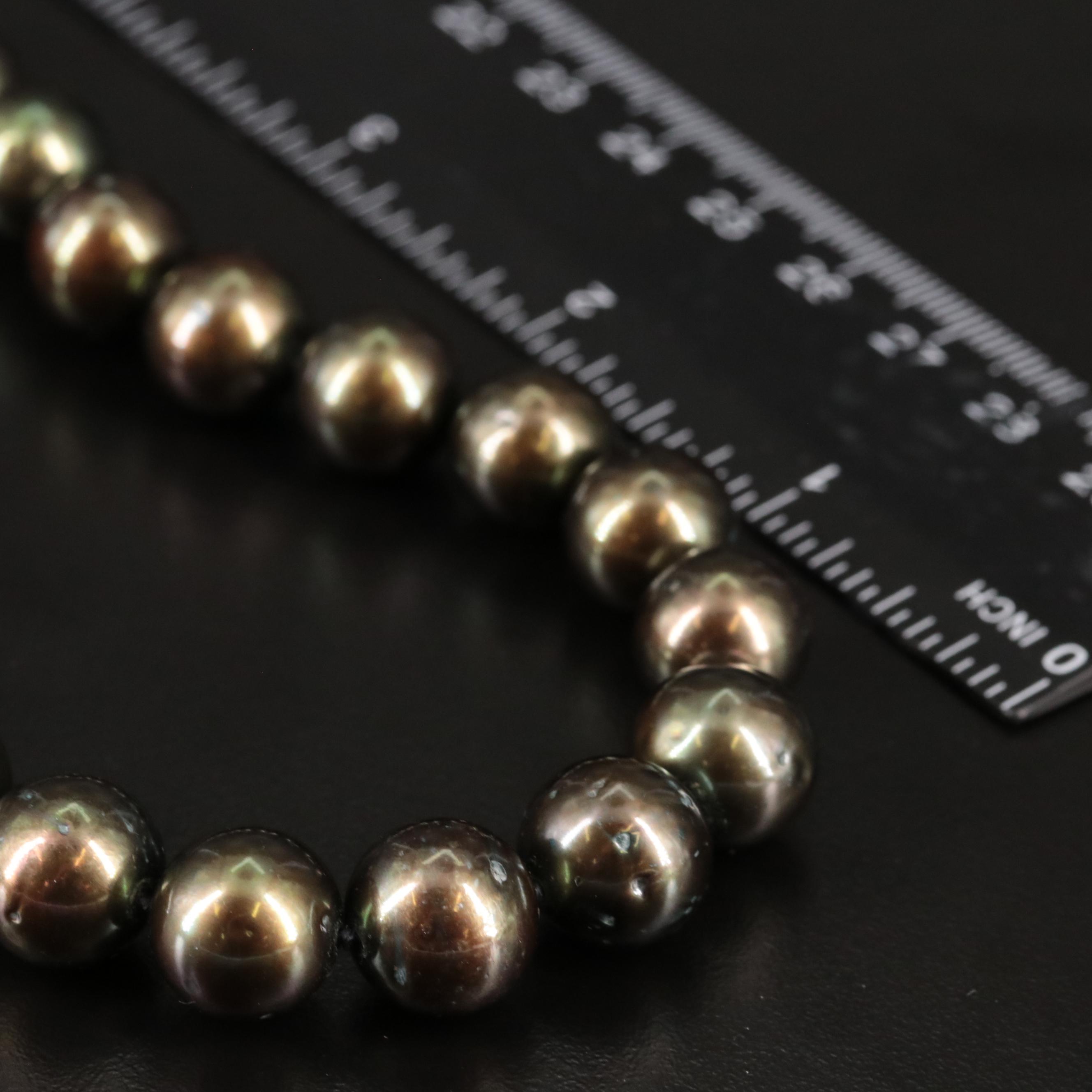 Pearl Necklace with Sterling Clasp