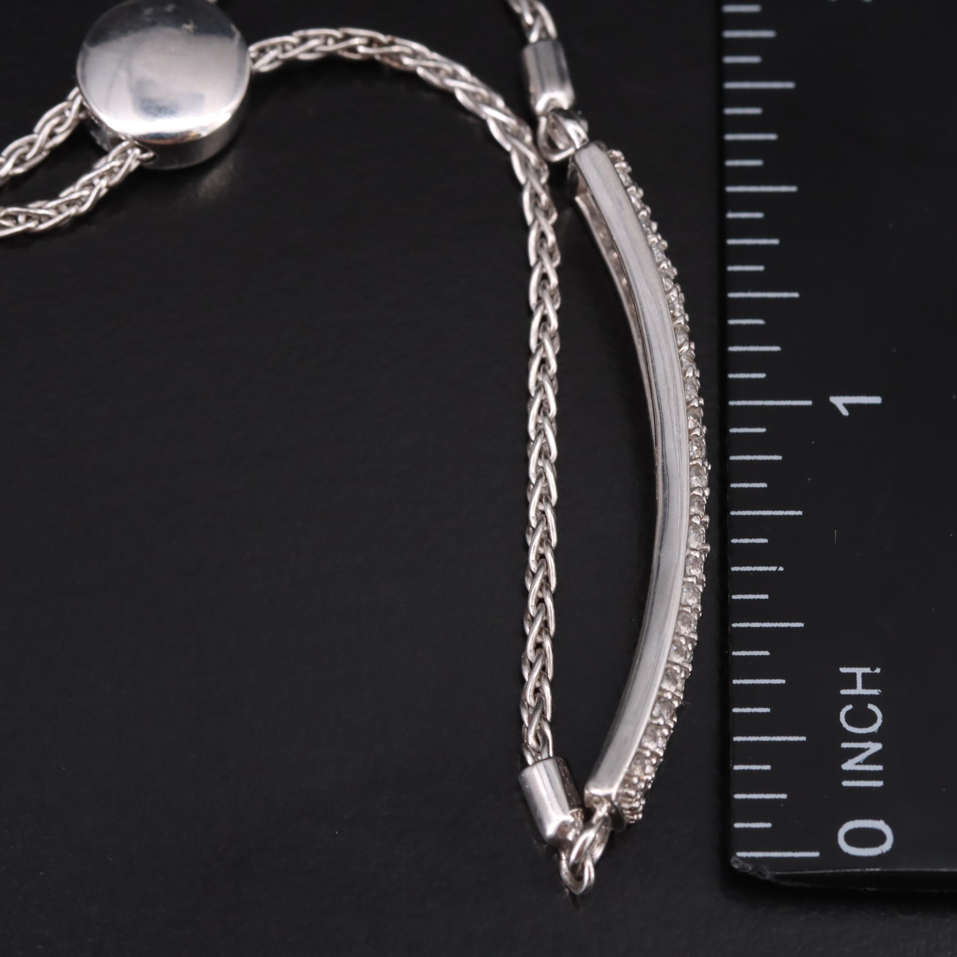 Sterling Topaz Bolo Bracelet