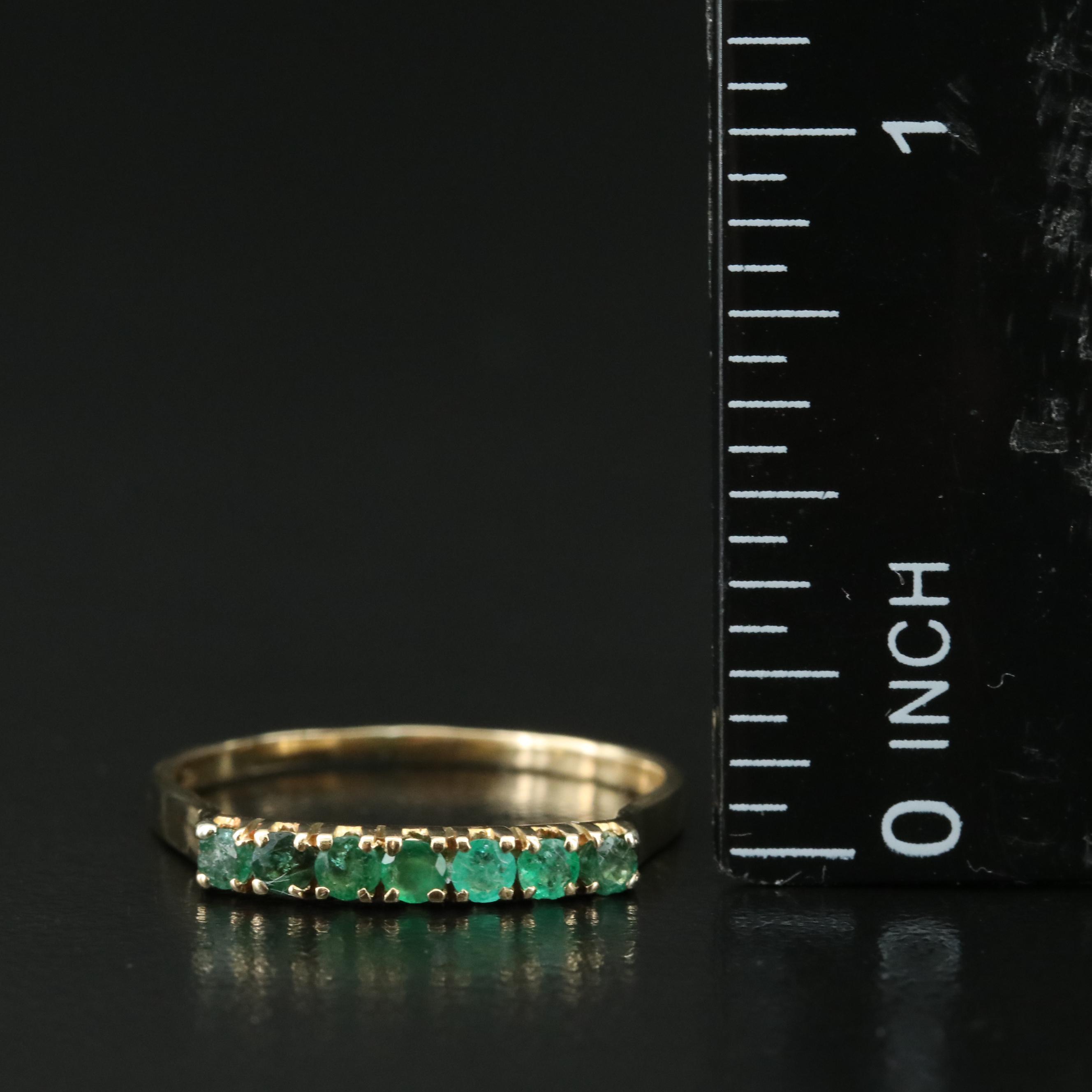14K Emerald Ring
