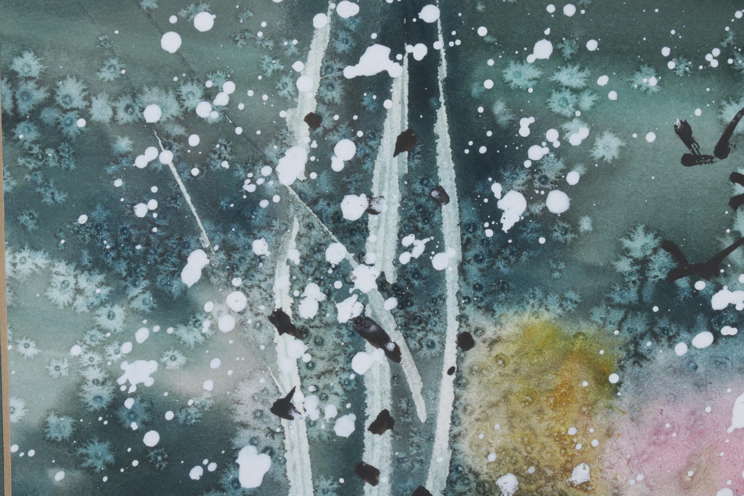 Donna Walter Forest Pond Watercolor Paintings, Circa 2000