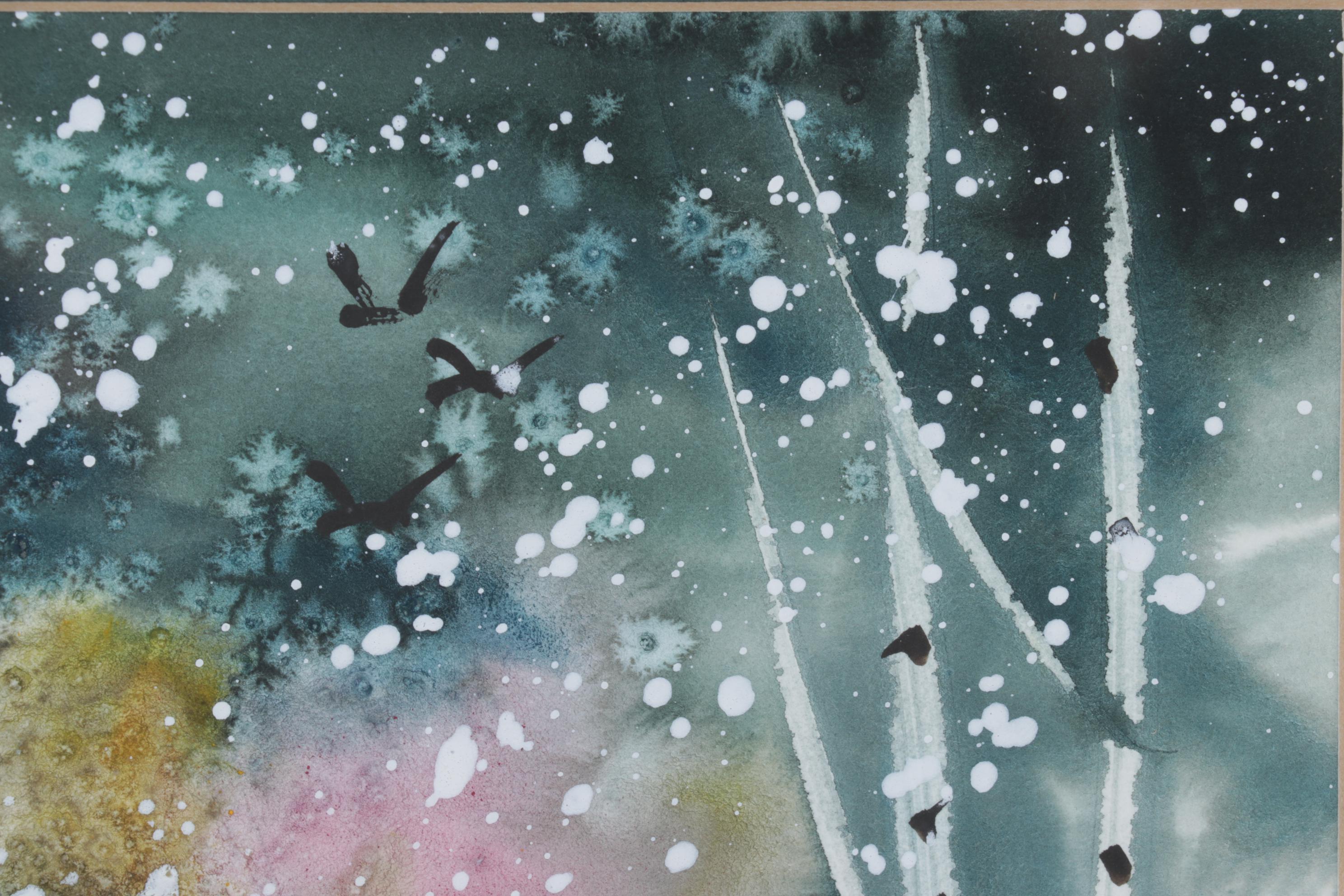 Donna Walter Forest Pond Watercolor Paintings, Circa 2000