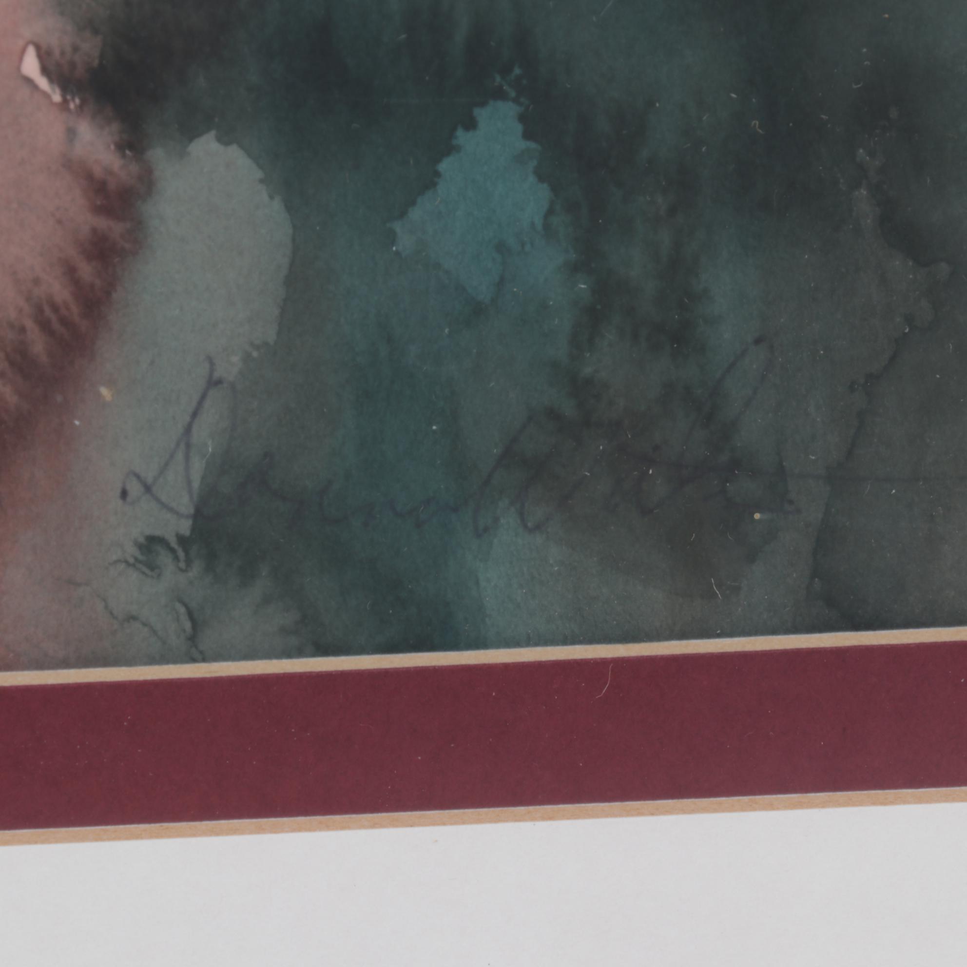 Donna Walter Forest Pond Watercolor Paintings, Circa 2000