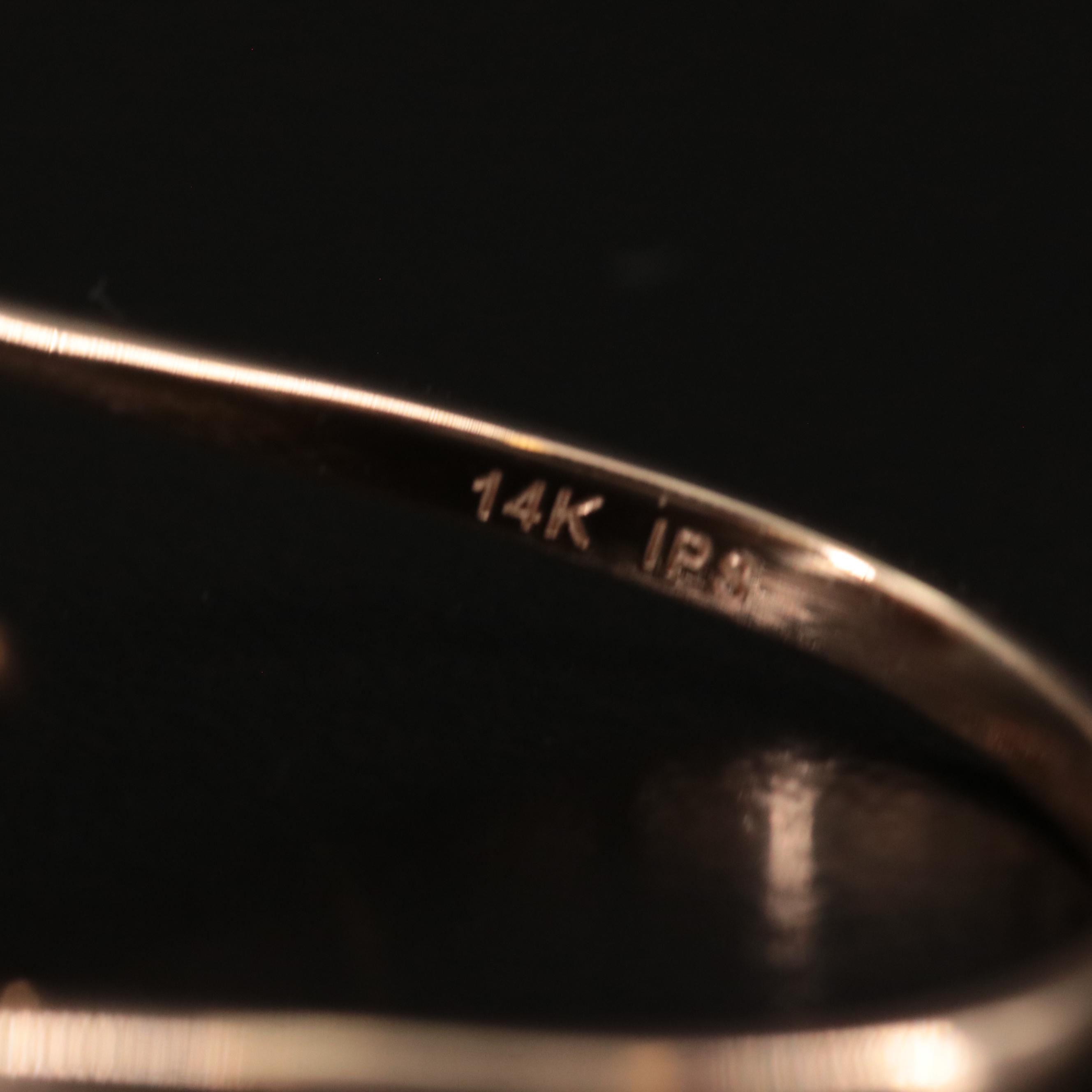 Contemporary 14K Pearl Bypass Ring