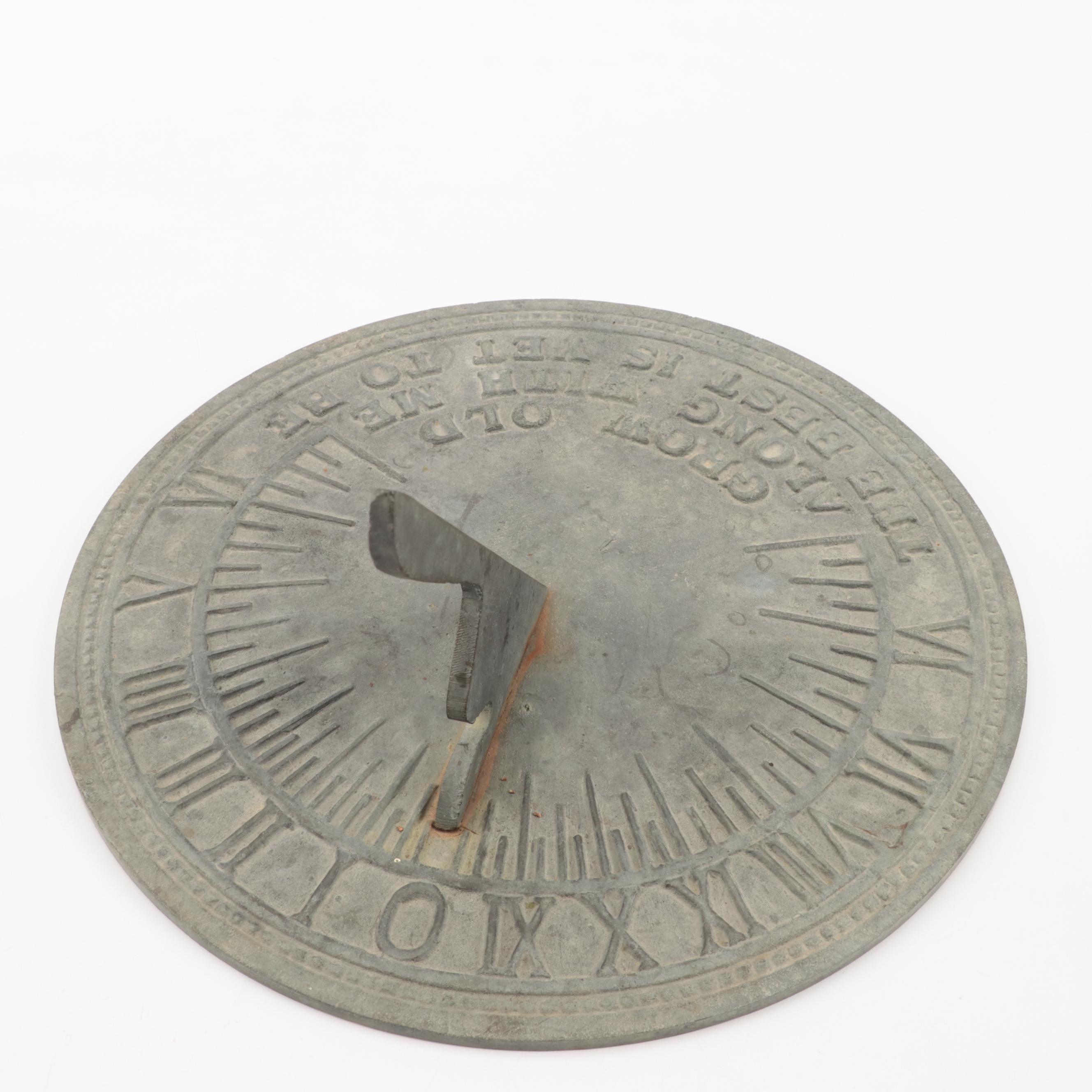 Cast Brass Garden Sundial