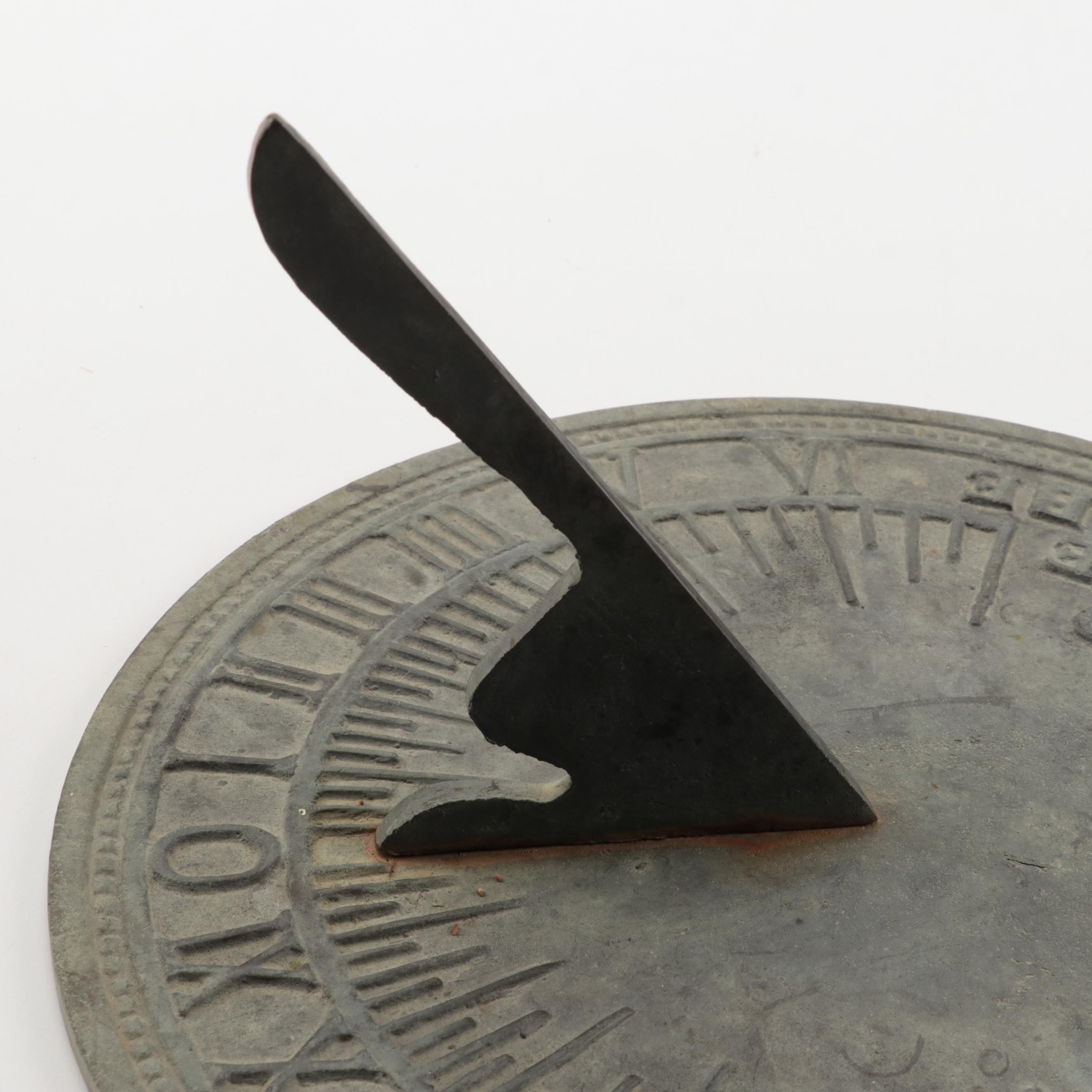 Cast Brass Garden Sundial