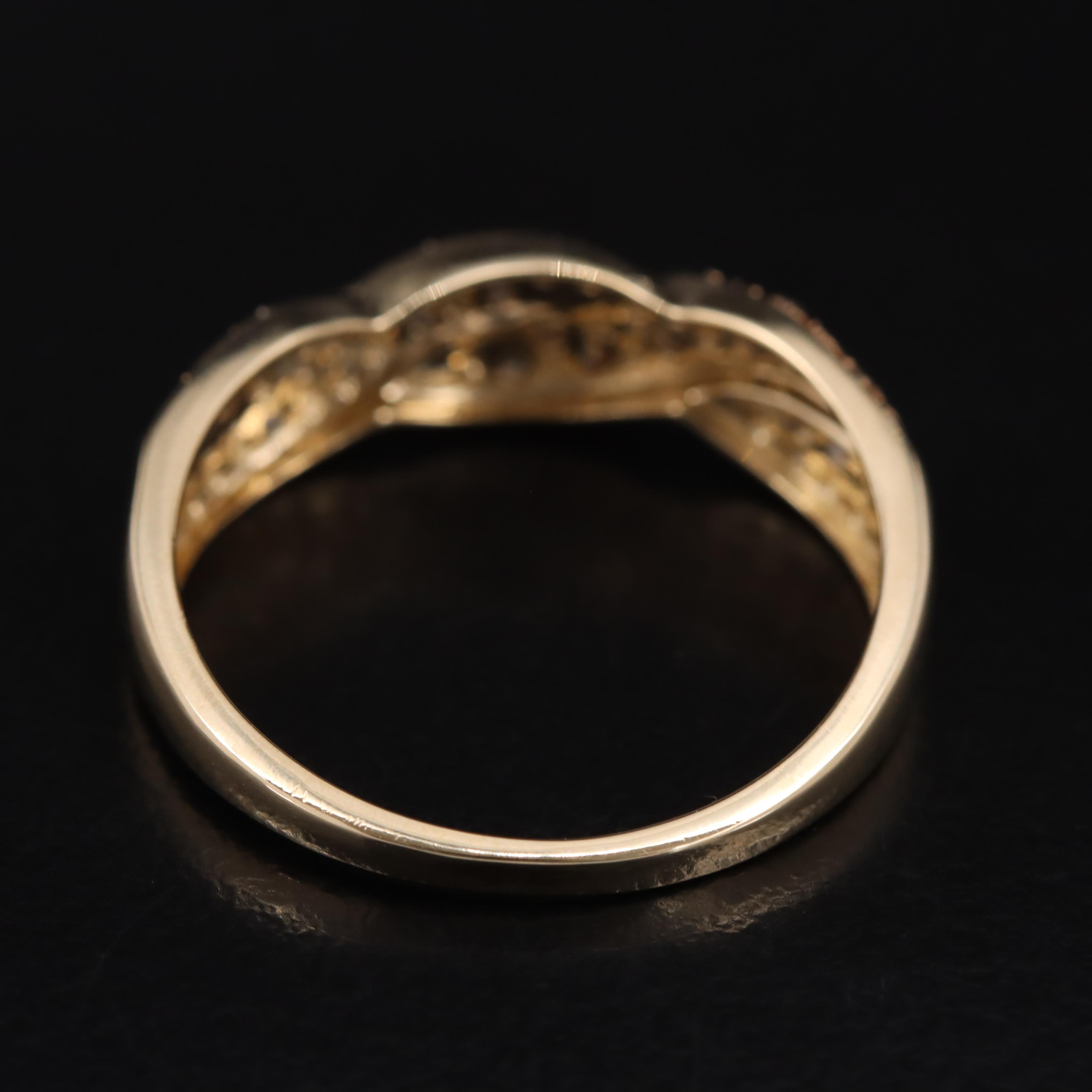 14K 0.14 CTW Diamond Braided Ring