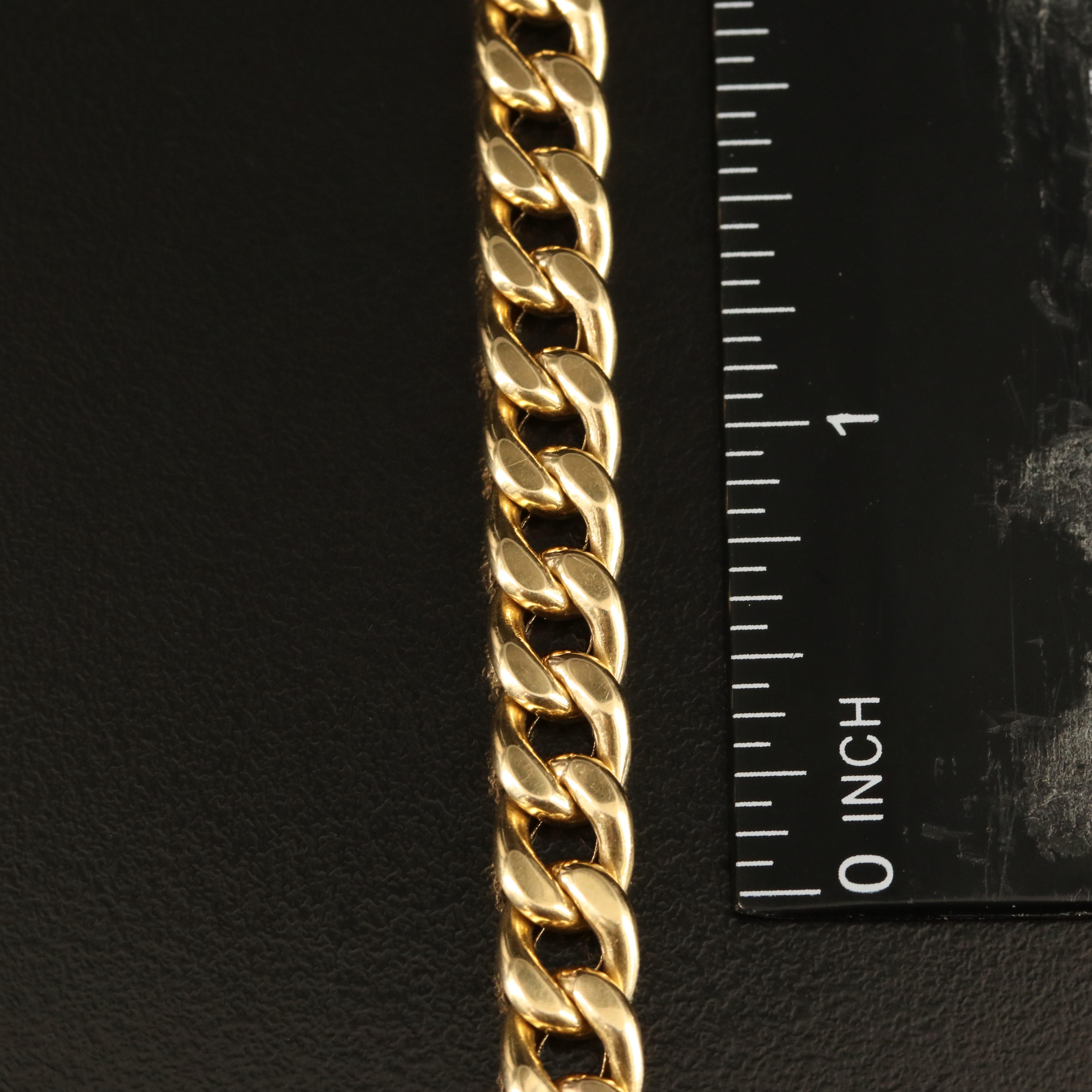 18K Curb Chain Bracelet