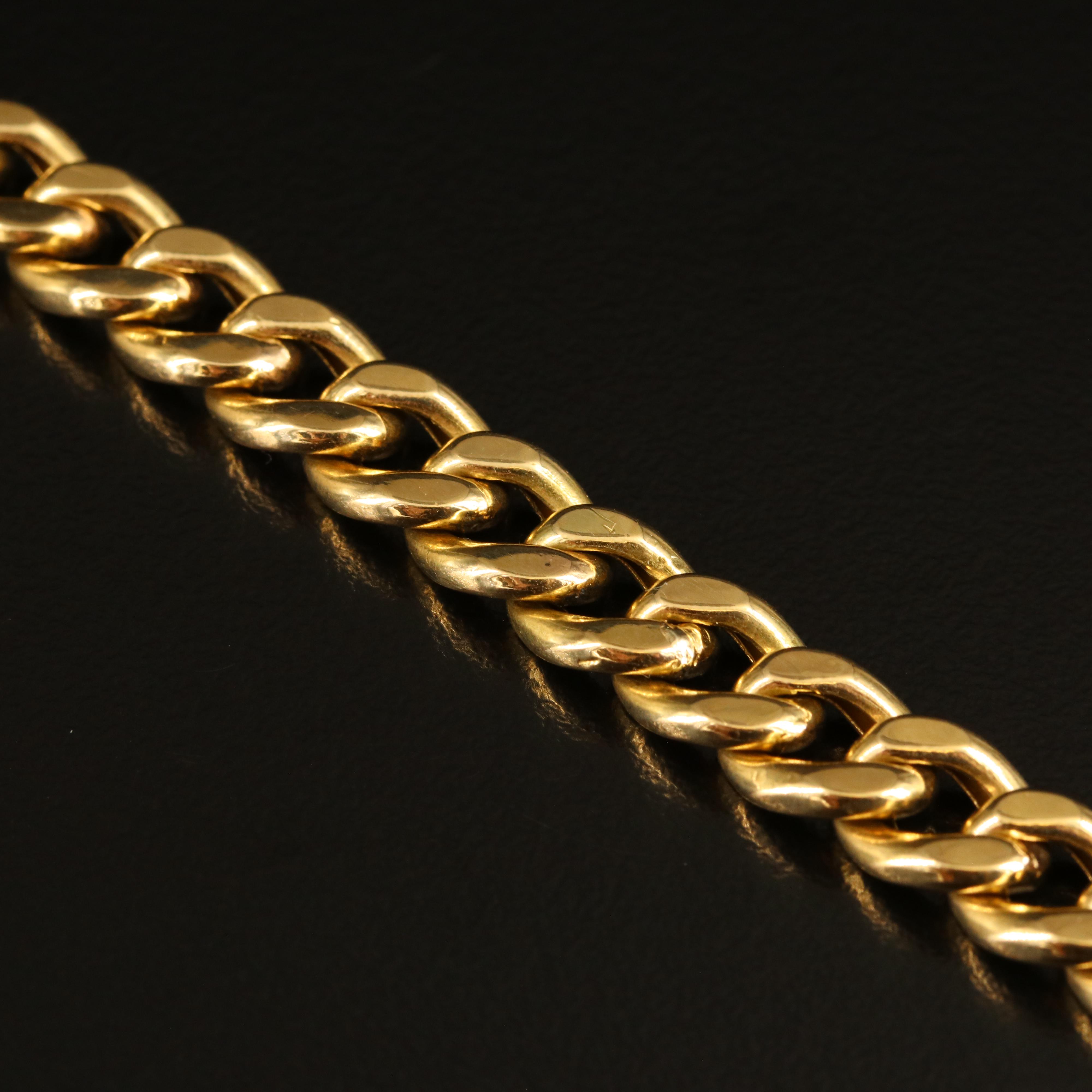 18K Curb Chain Bracelet