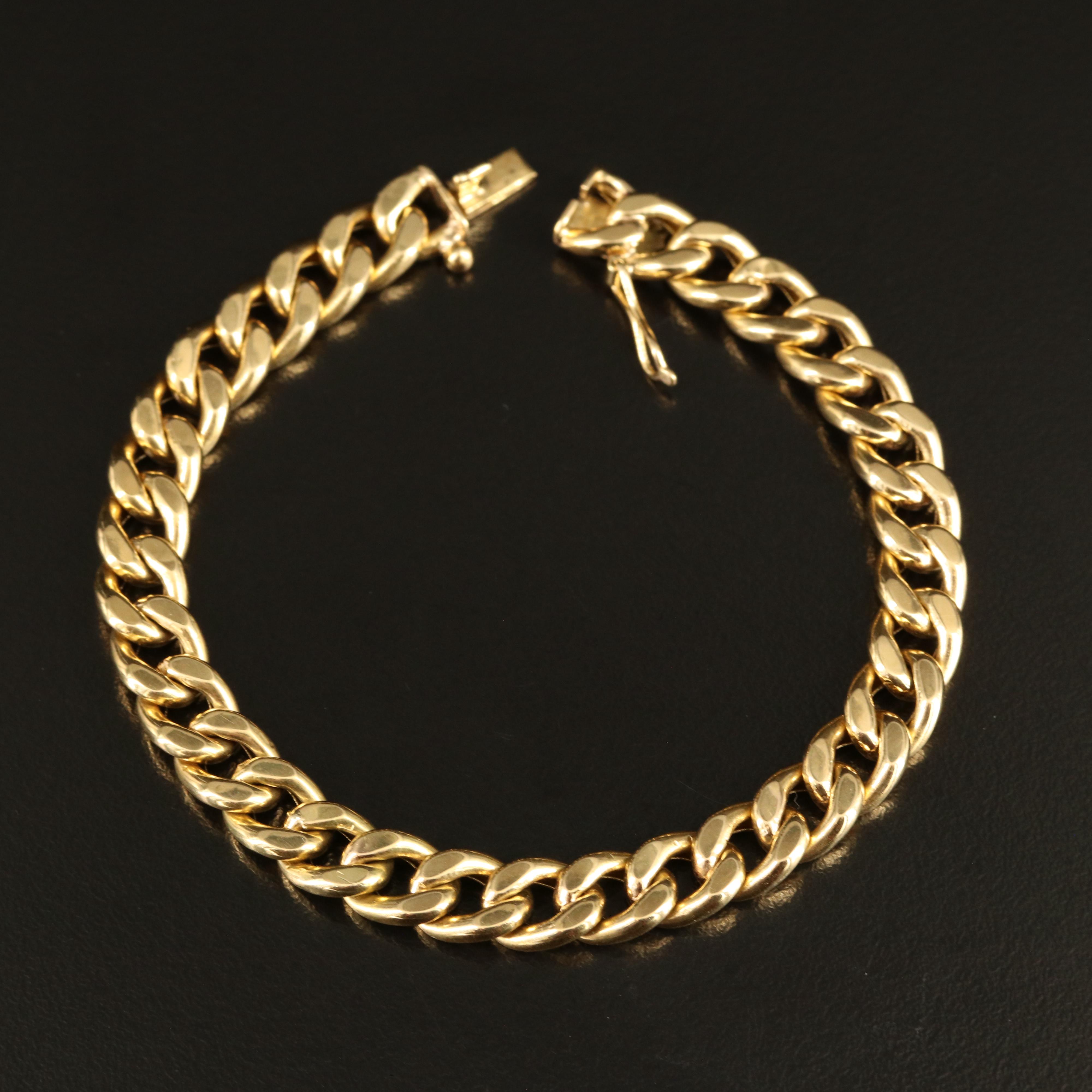 18K Curb Chain Bracelet