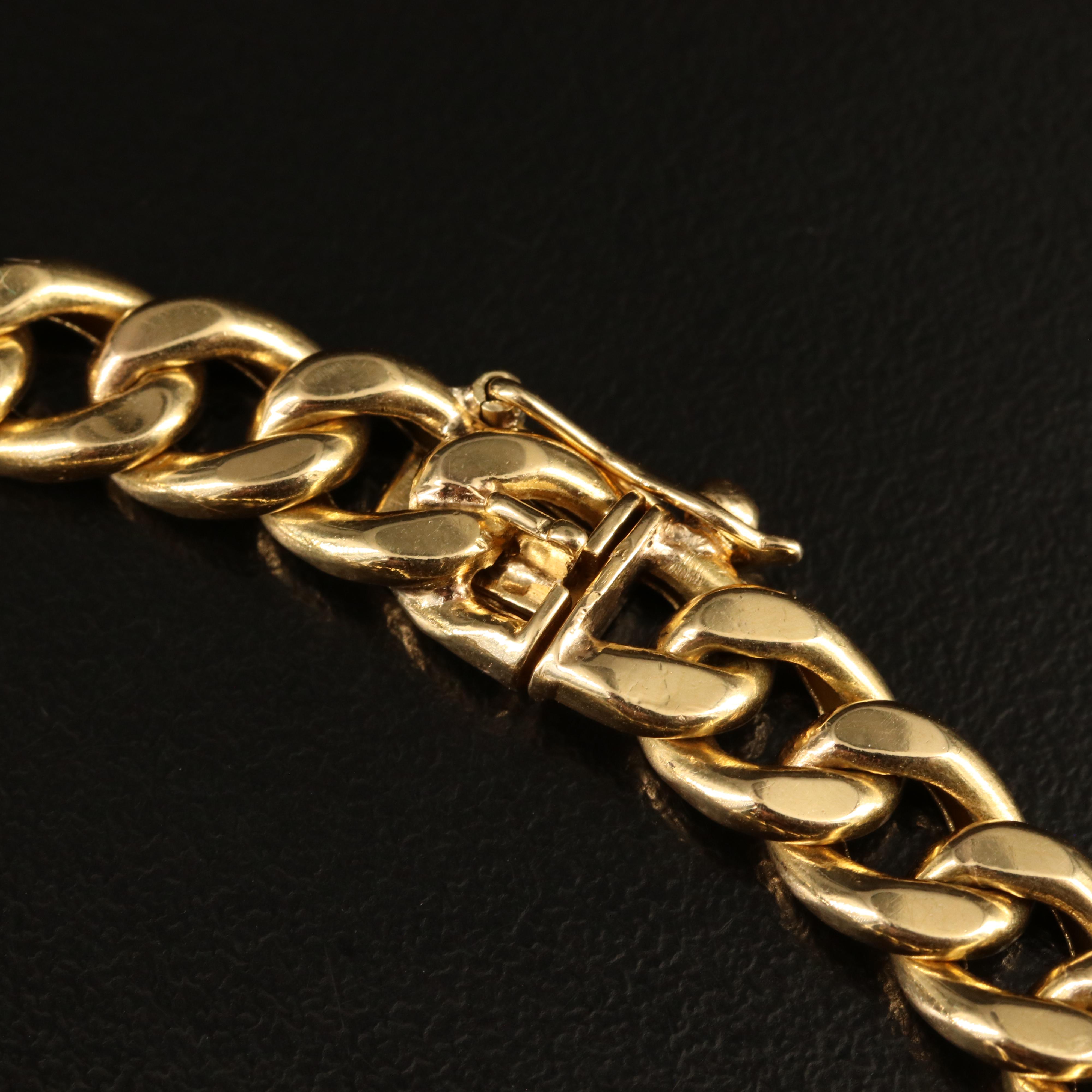 18K Curb Chain Bracelet