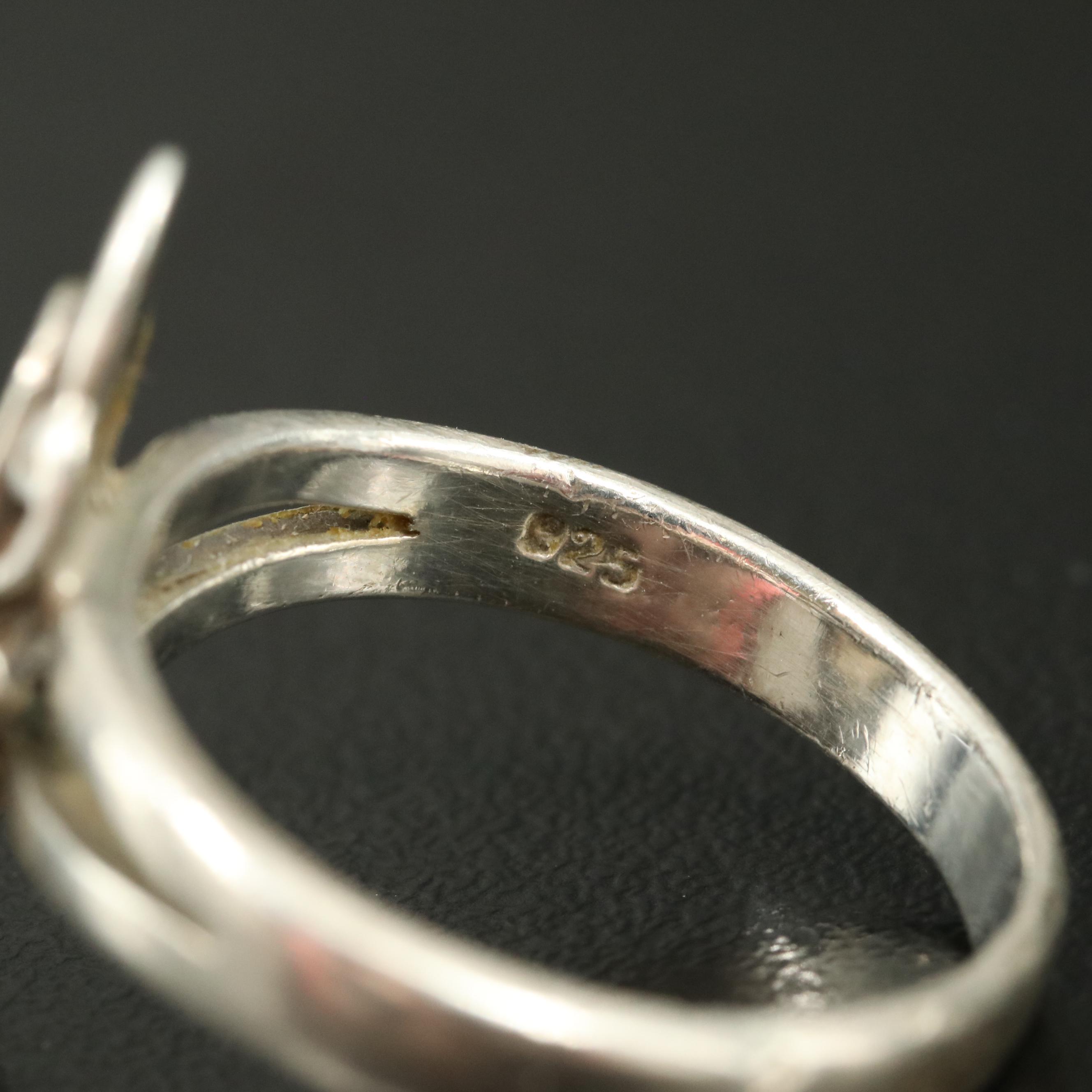 Sterling Abalone Ring