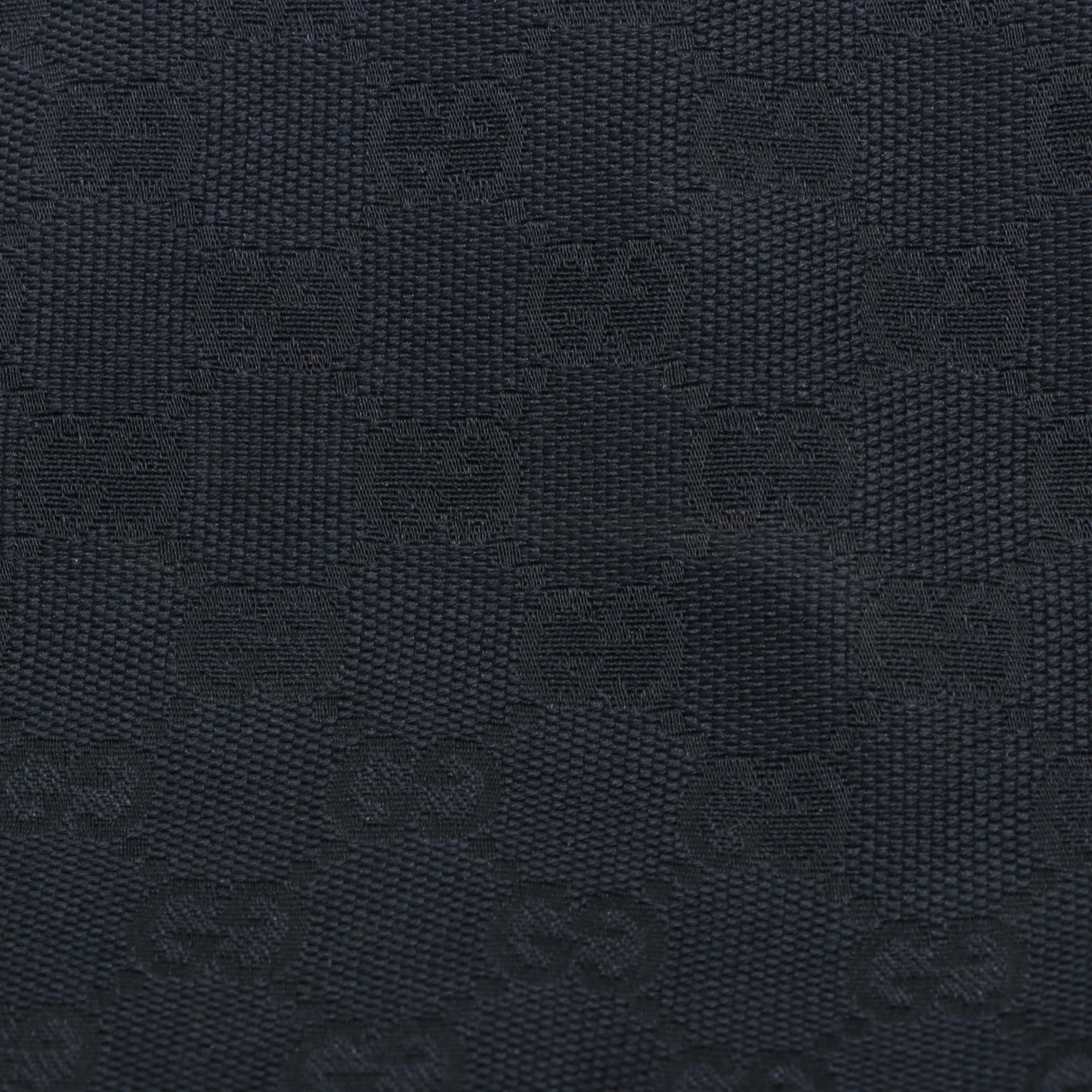 Gucci Medium Princy Tote in Black GG Canvas and Cinghiale Leather Trim