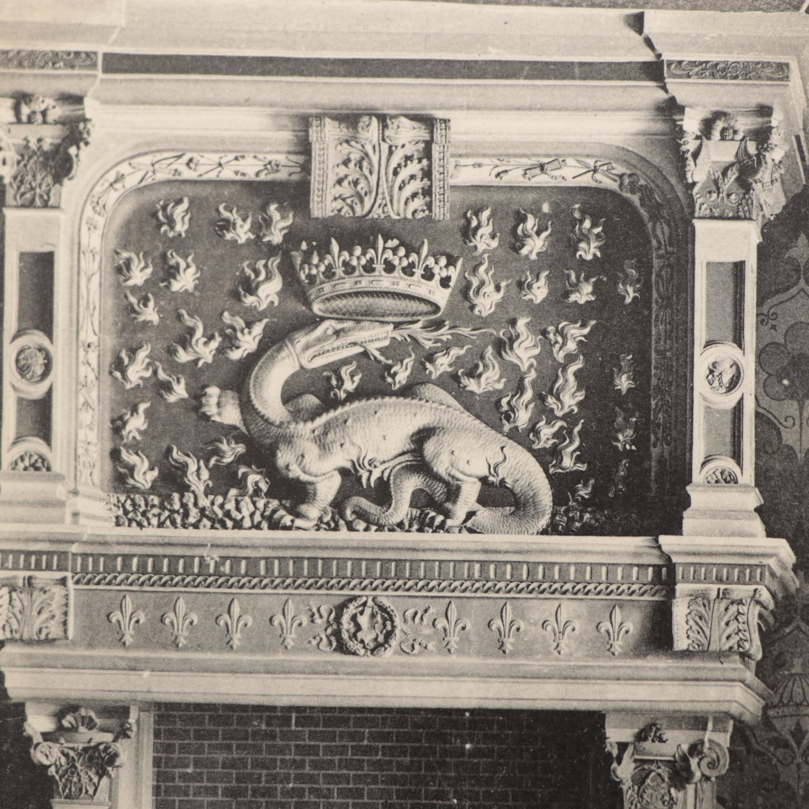 Azay-le-Rideau and Other French Château Postcards in Postcard Album