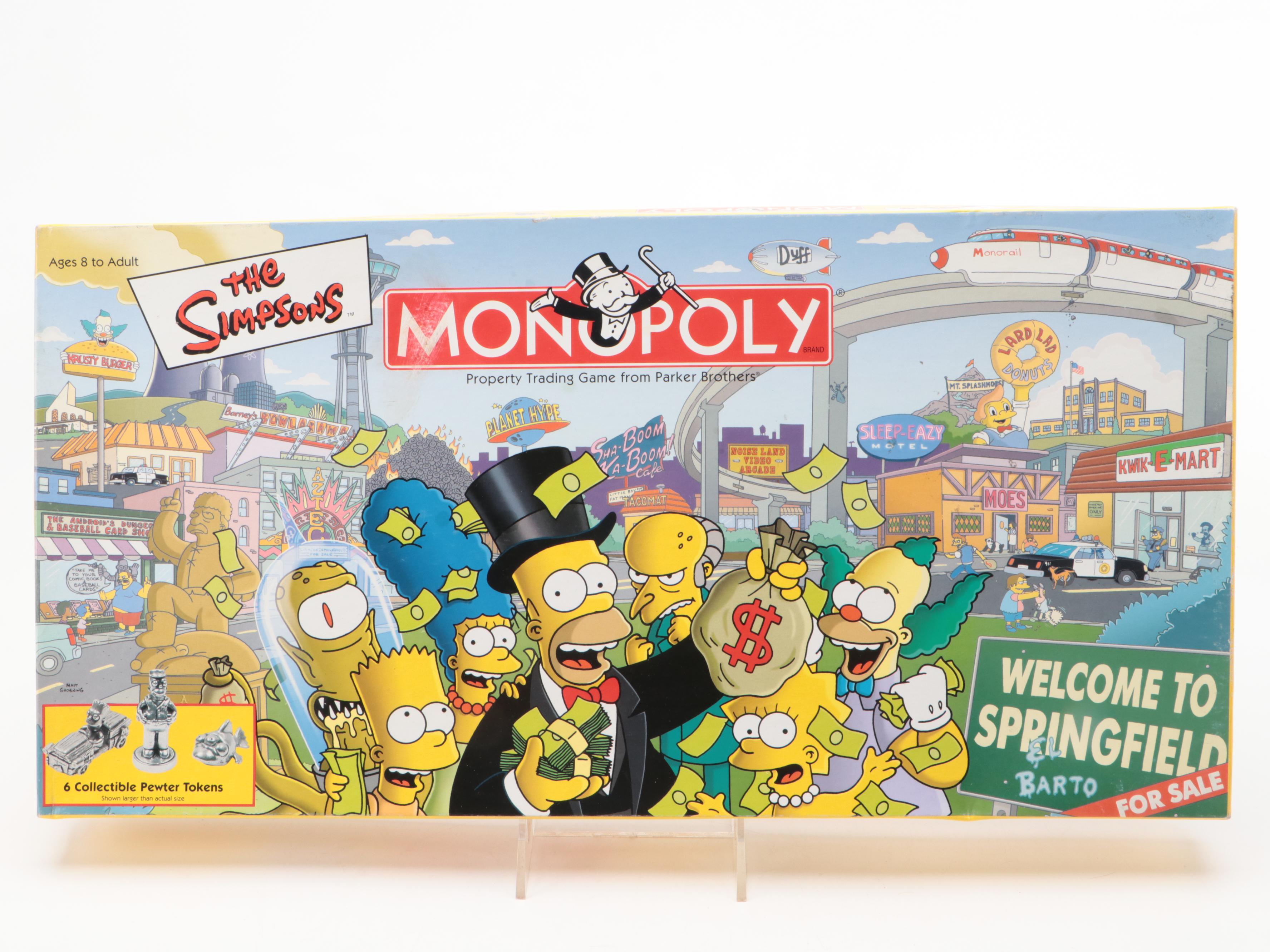The Simpsons, NASCAR, and More Monopoly Board Games