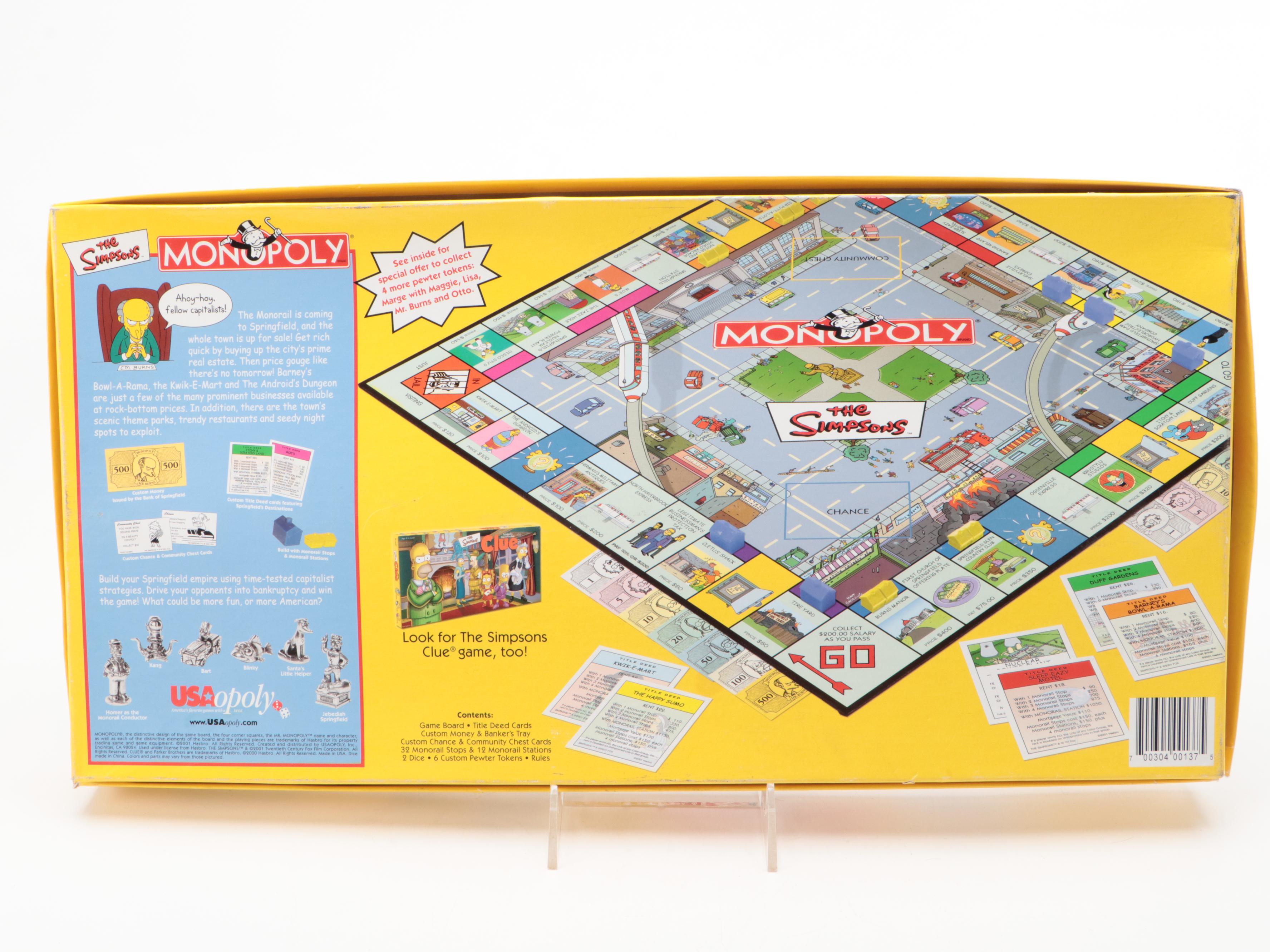 The Simpsons, NASCAR, and More Monopoly Board Games