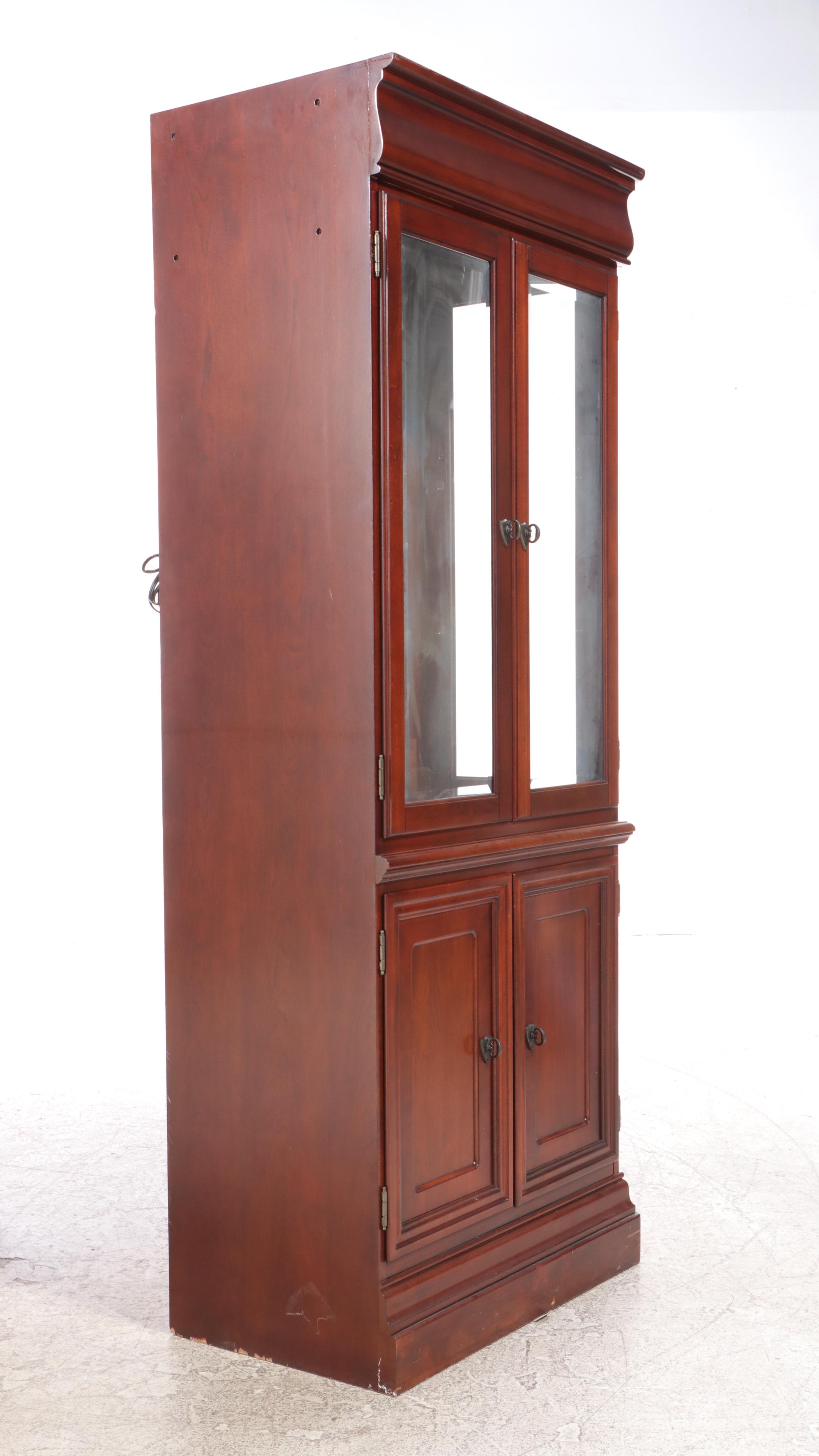 Wooden Glass Front End Cabinets