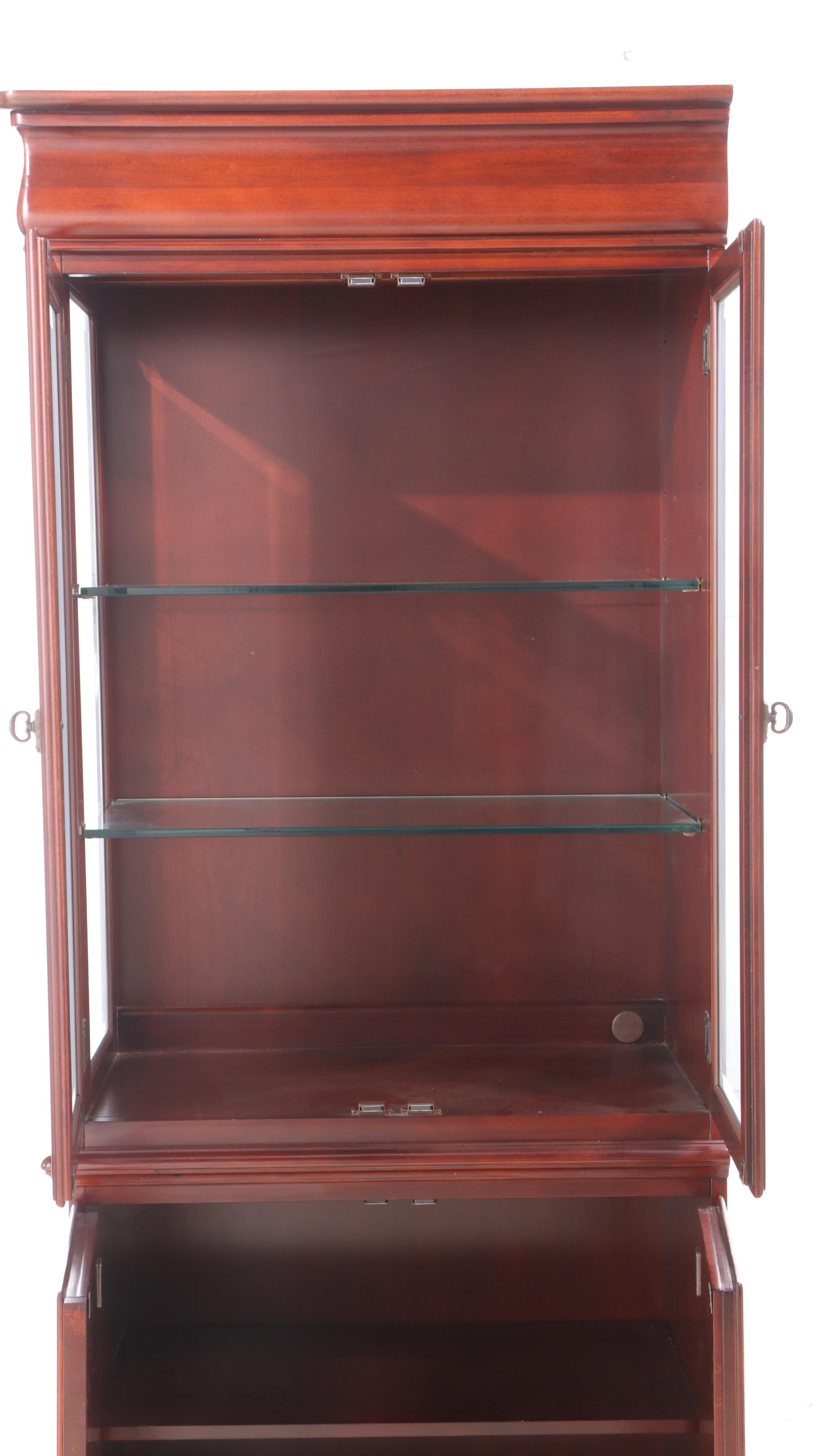 Wooden Glass Front End Cabinets
