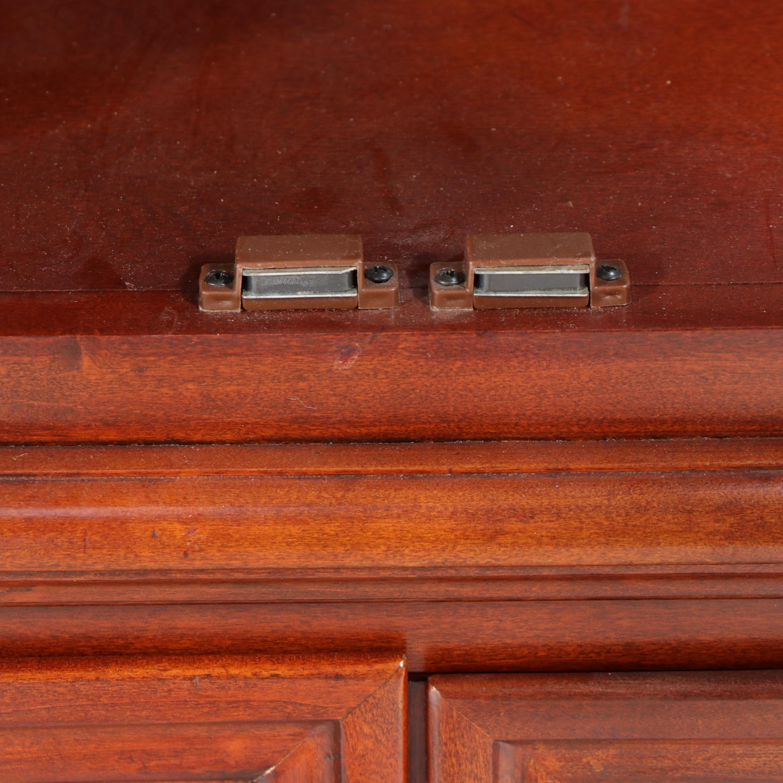 Wooden Glass Front End Cabinets