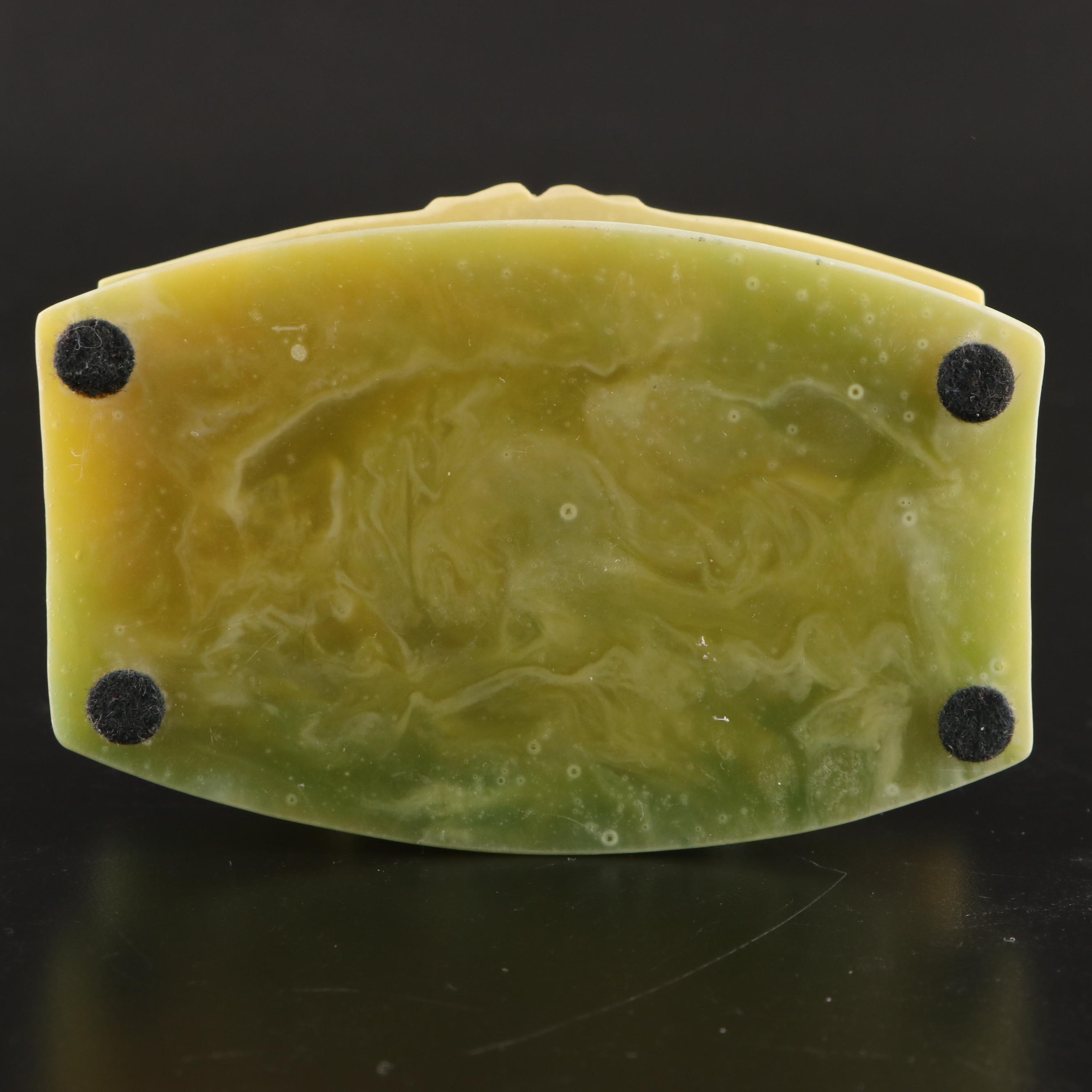 Carved Alabaster Pedestal Bowl, Stone Cockatiel Figurine, Incolay Trinket Box