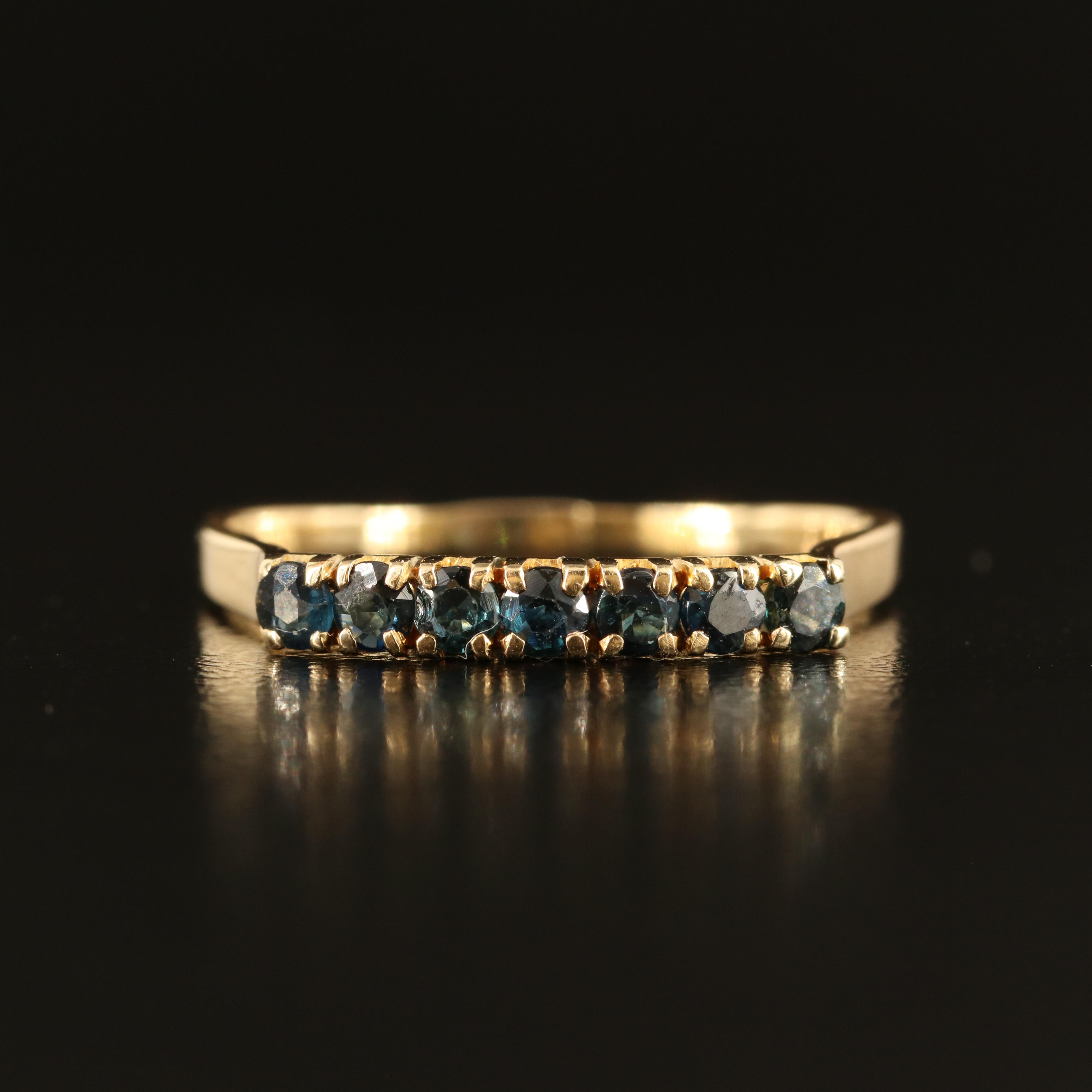 14K Sapphire Band