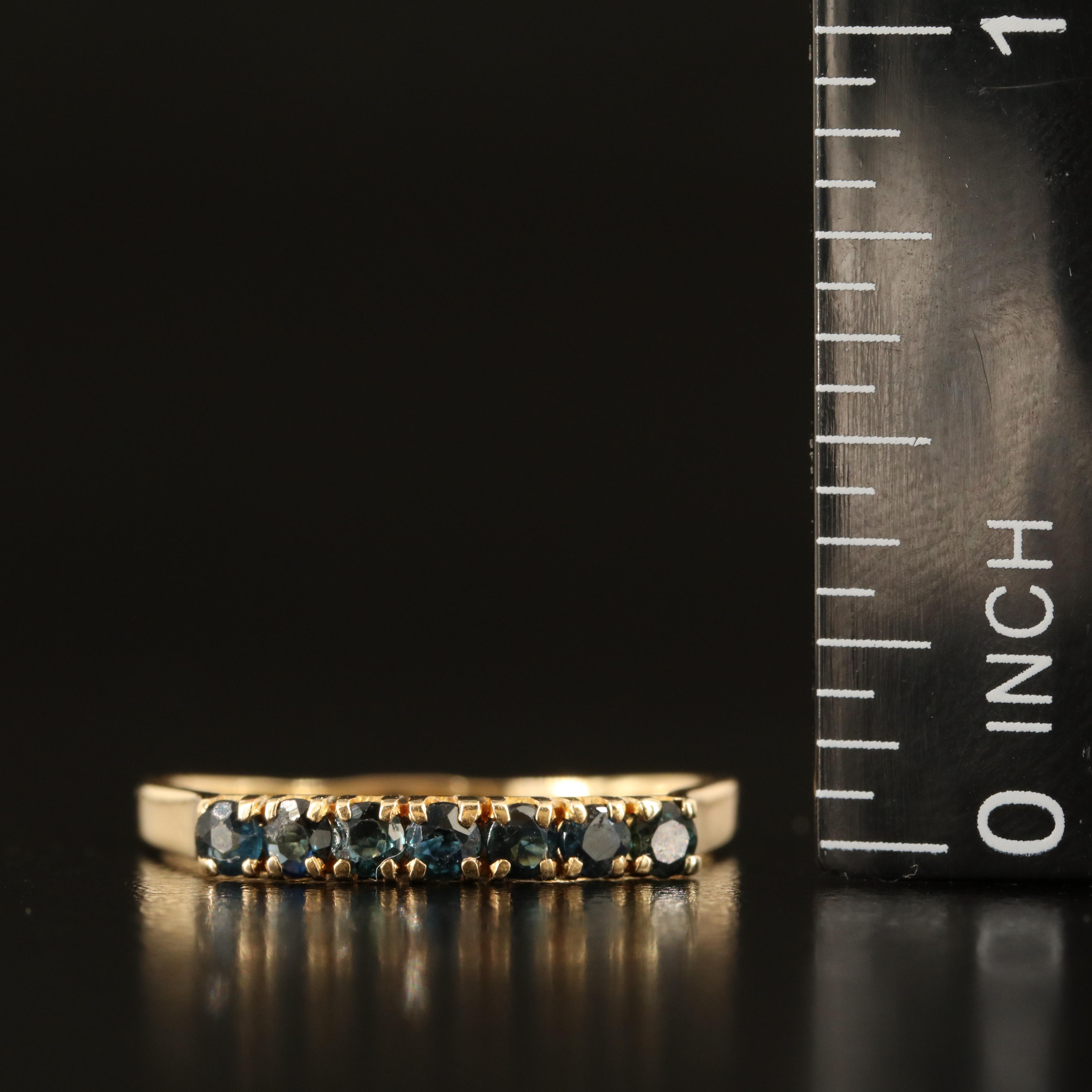 14K Sapphire Band