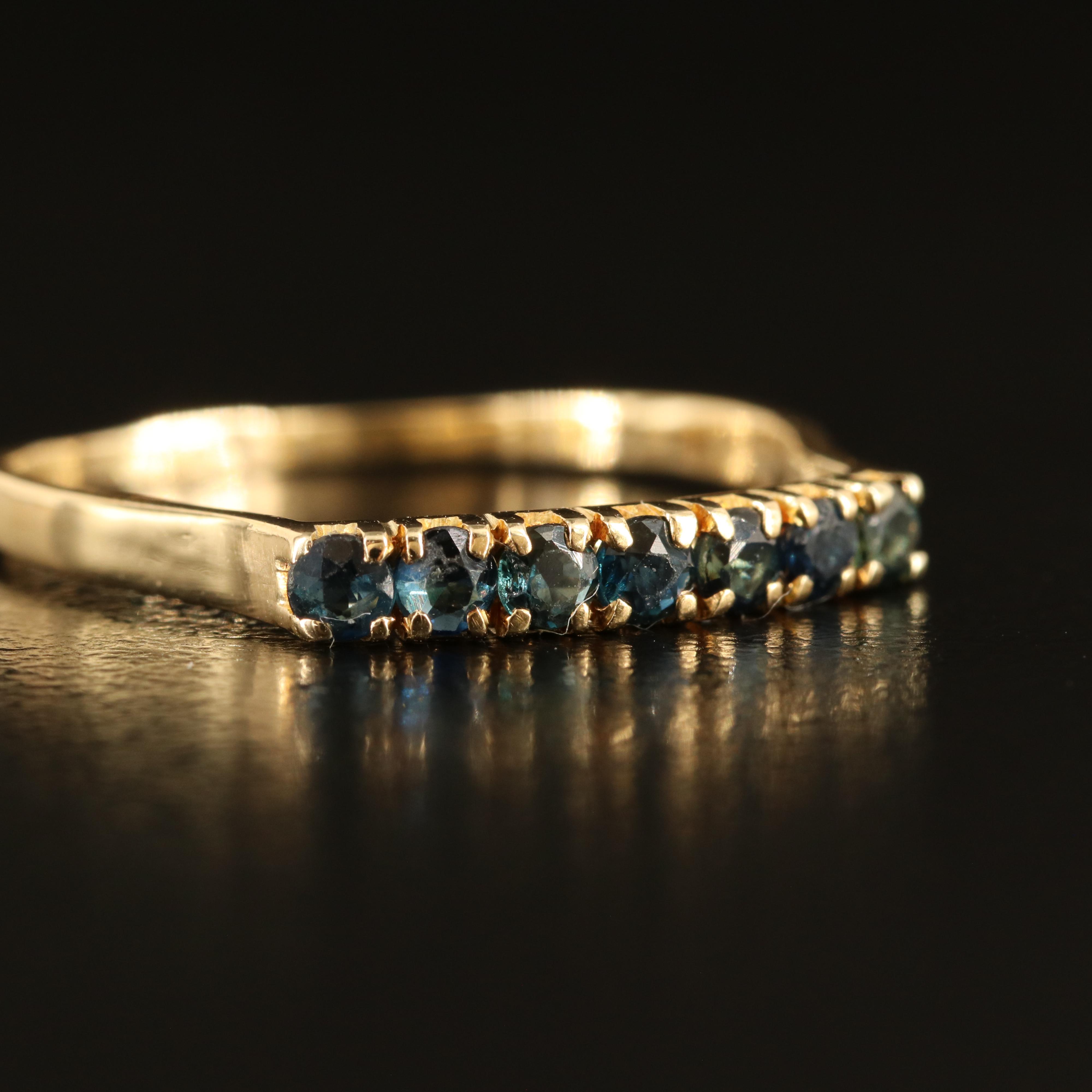 14K Sapphire Band