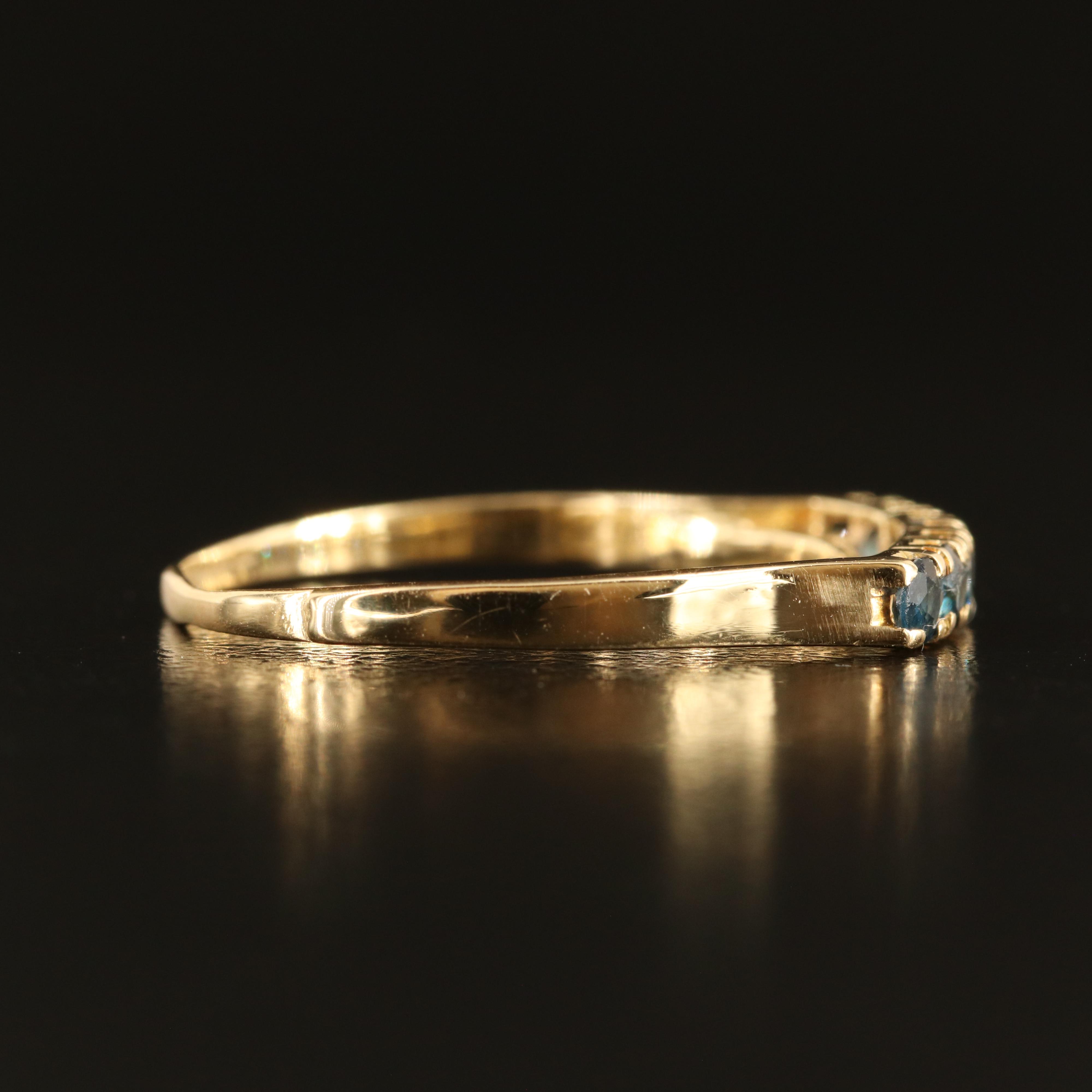 14K Sapphire Band