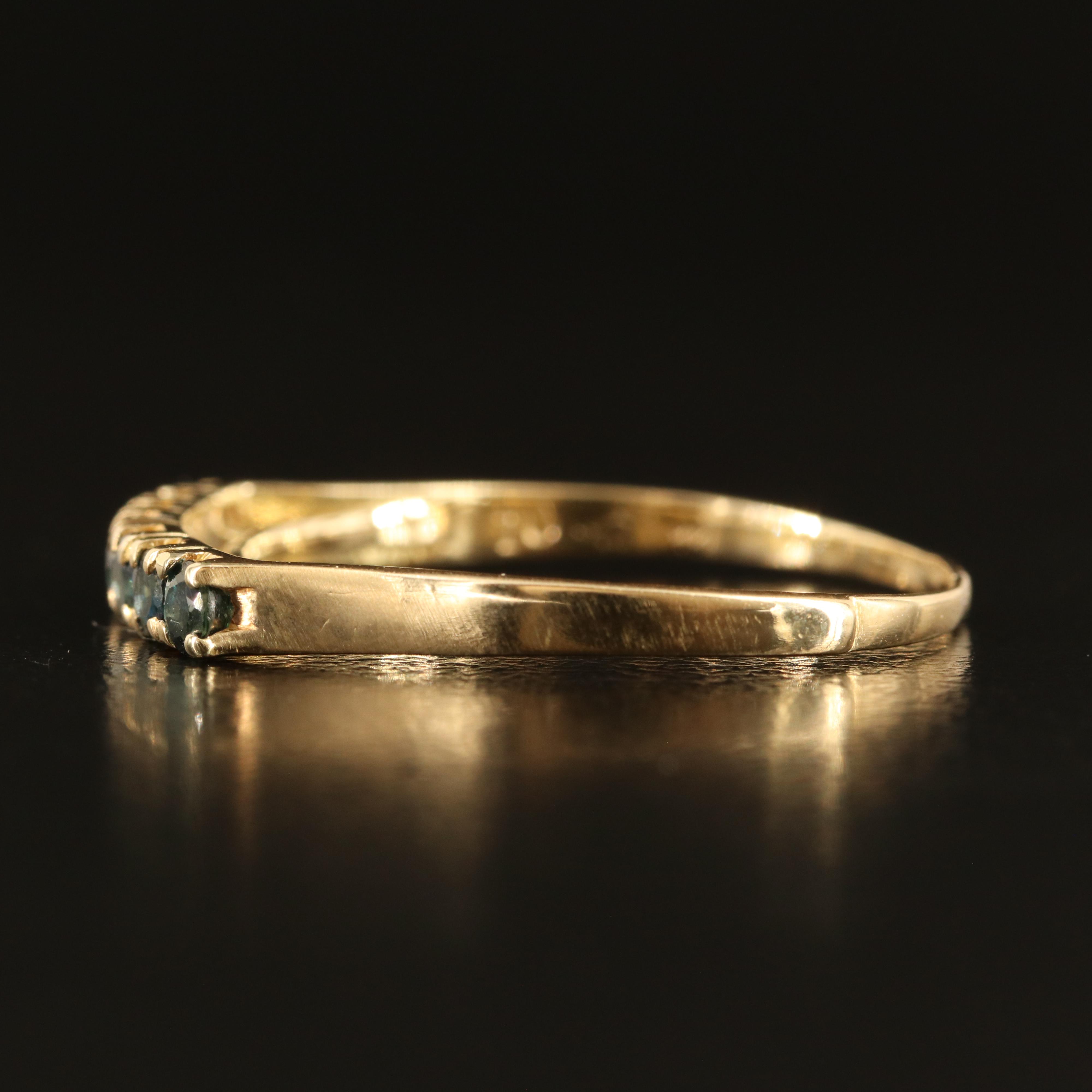 14K Sapphire Band