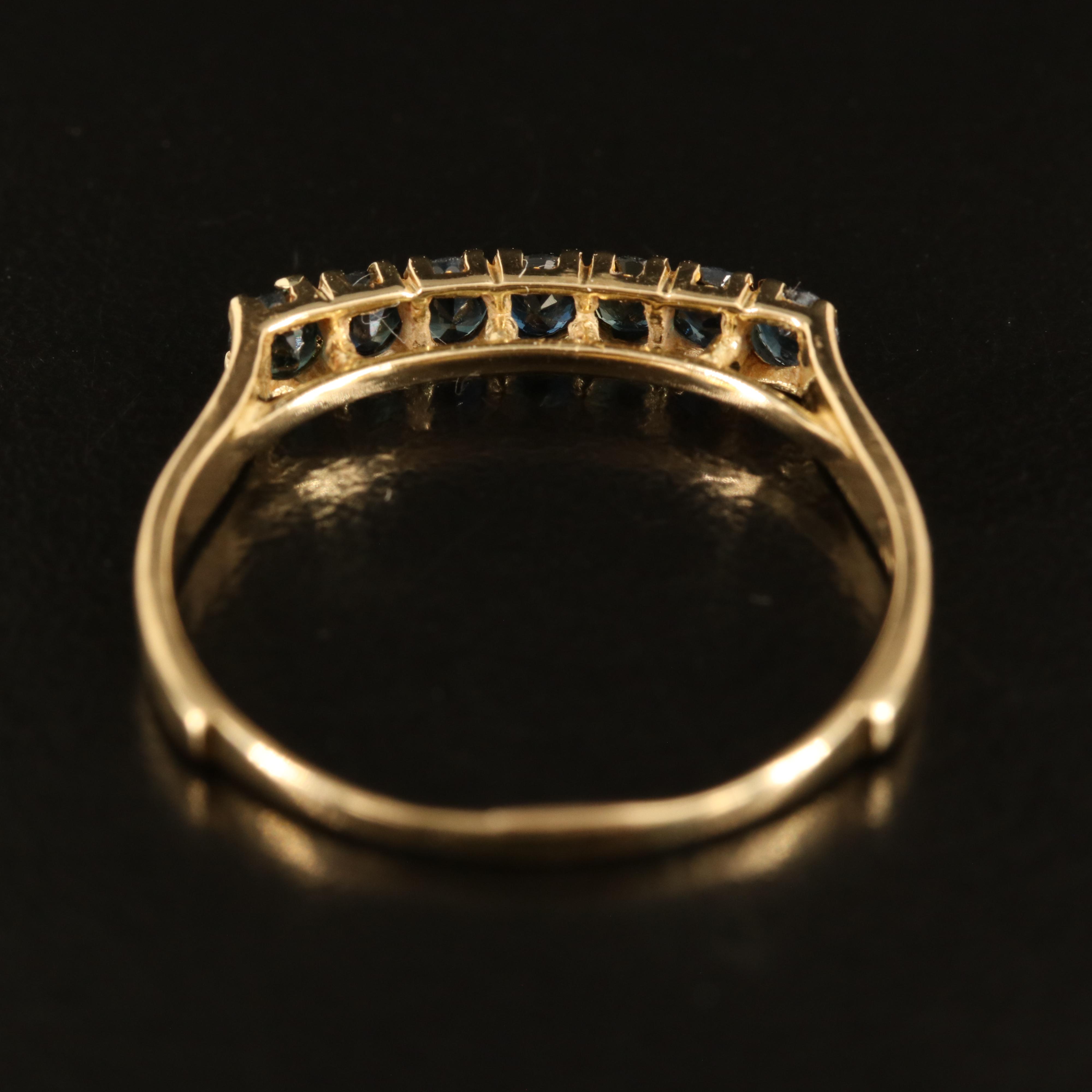 14K Sapphire Band