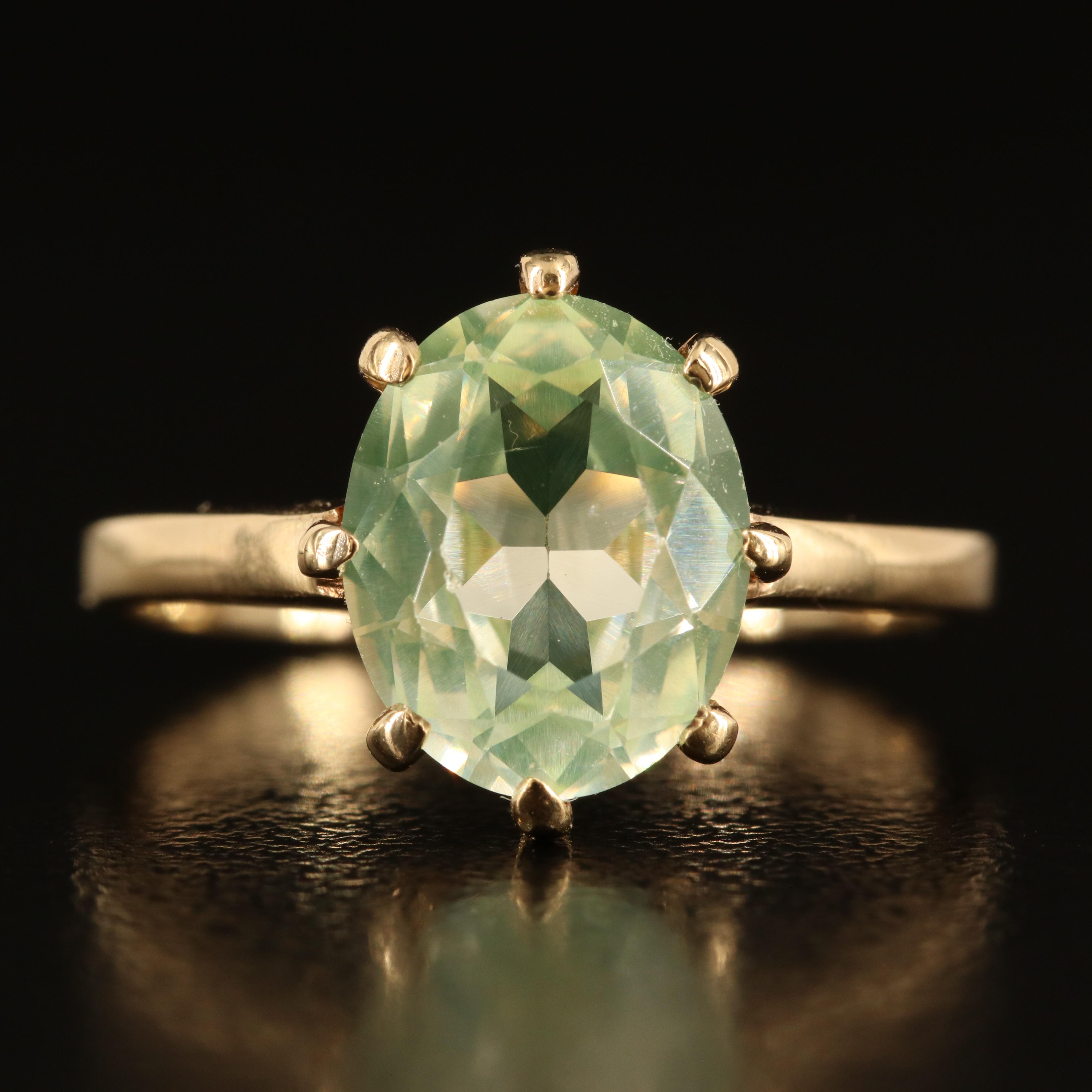 10K Spinel Solitaire Ring