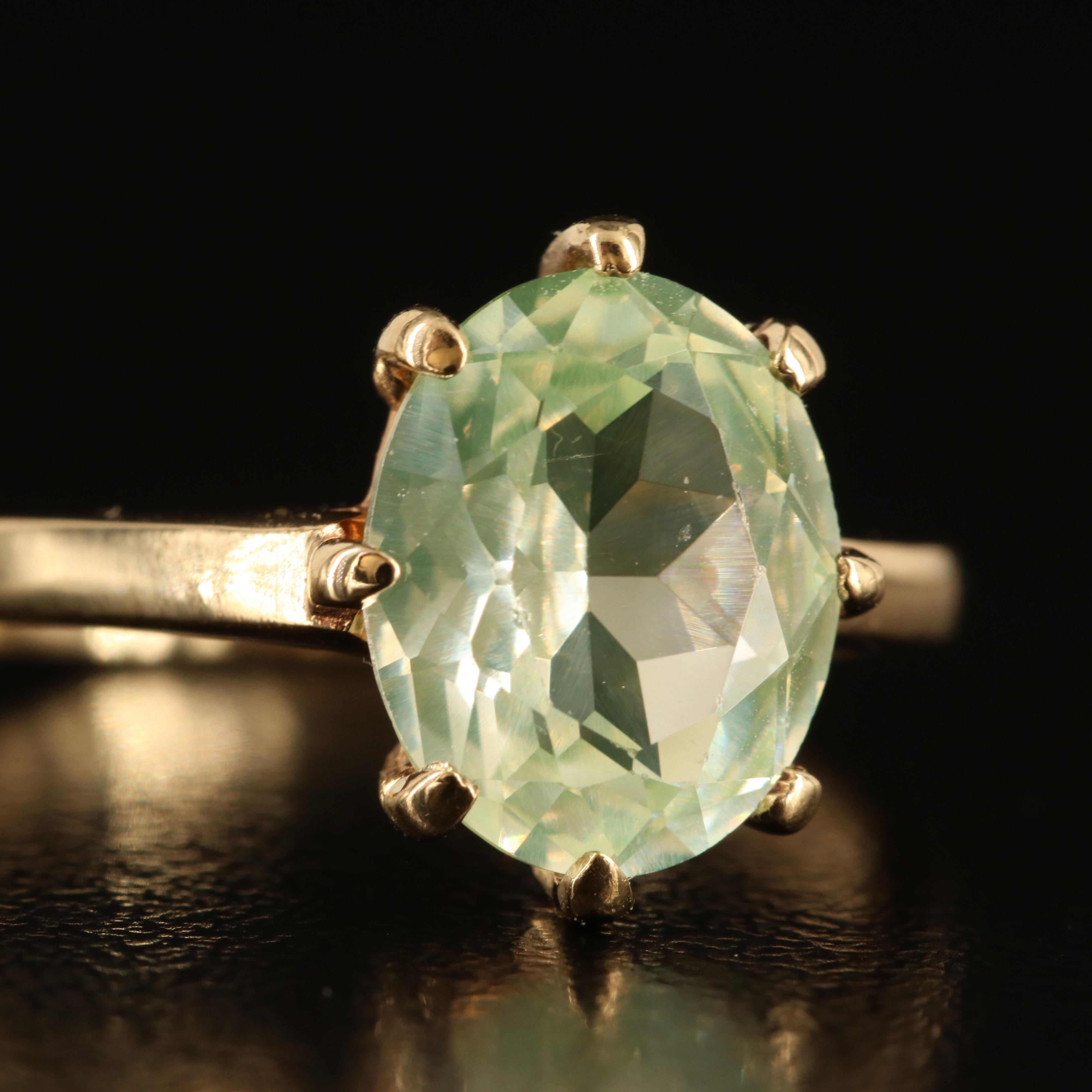 10K Spinel Solitaire Ring