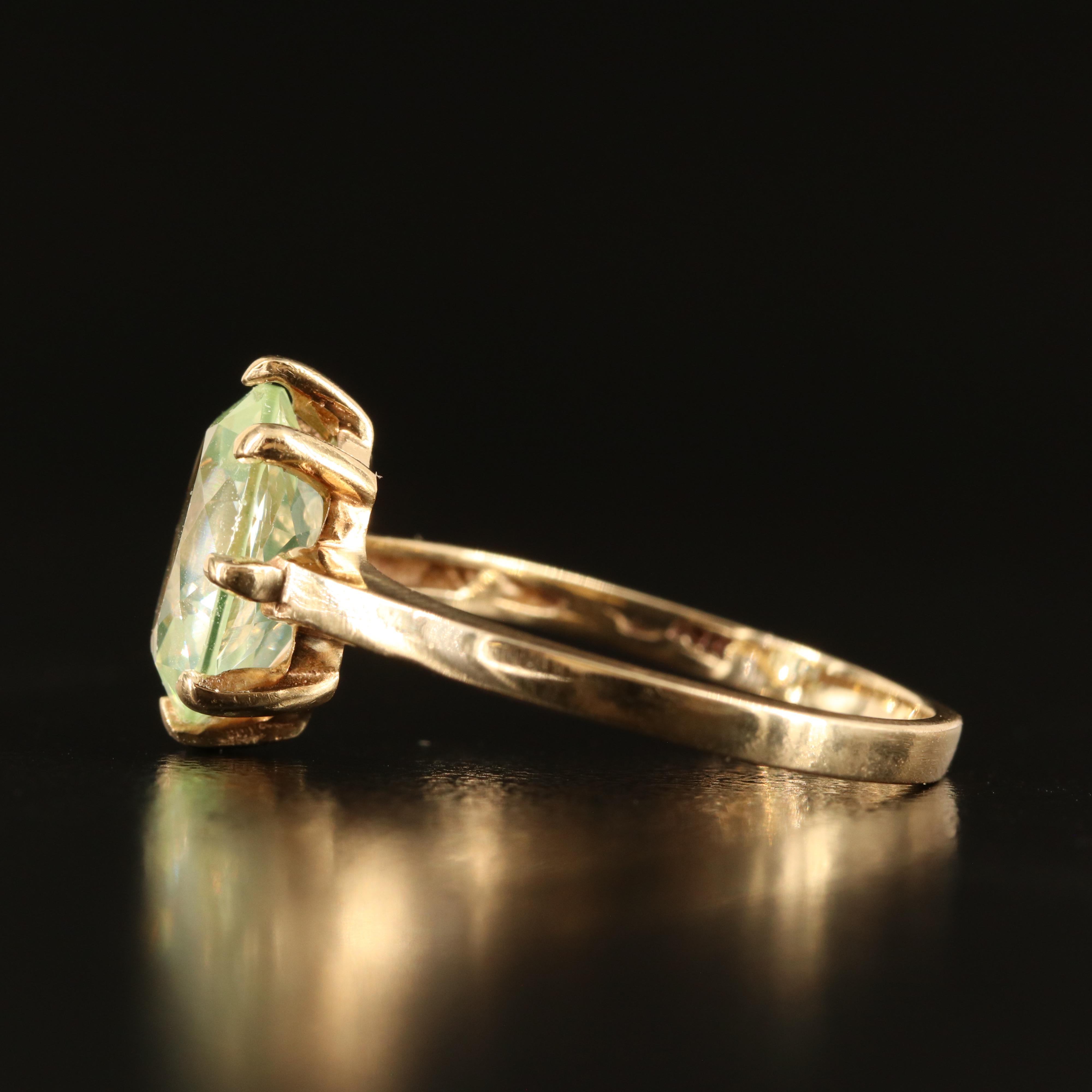 10K Spinel Solitaire Ring