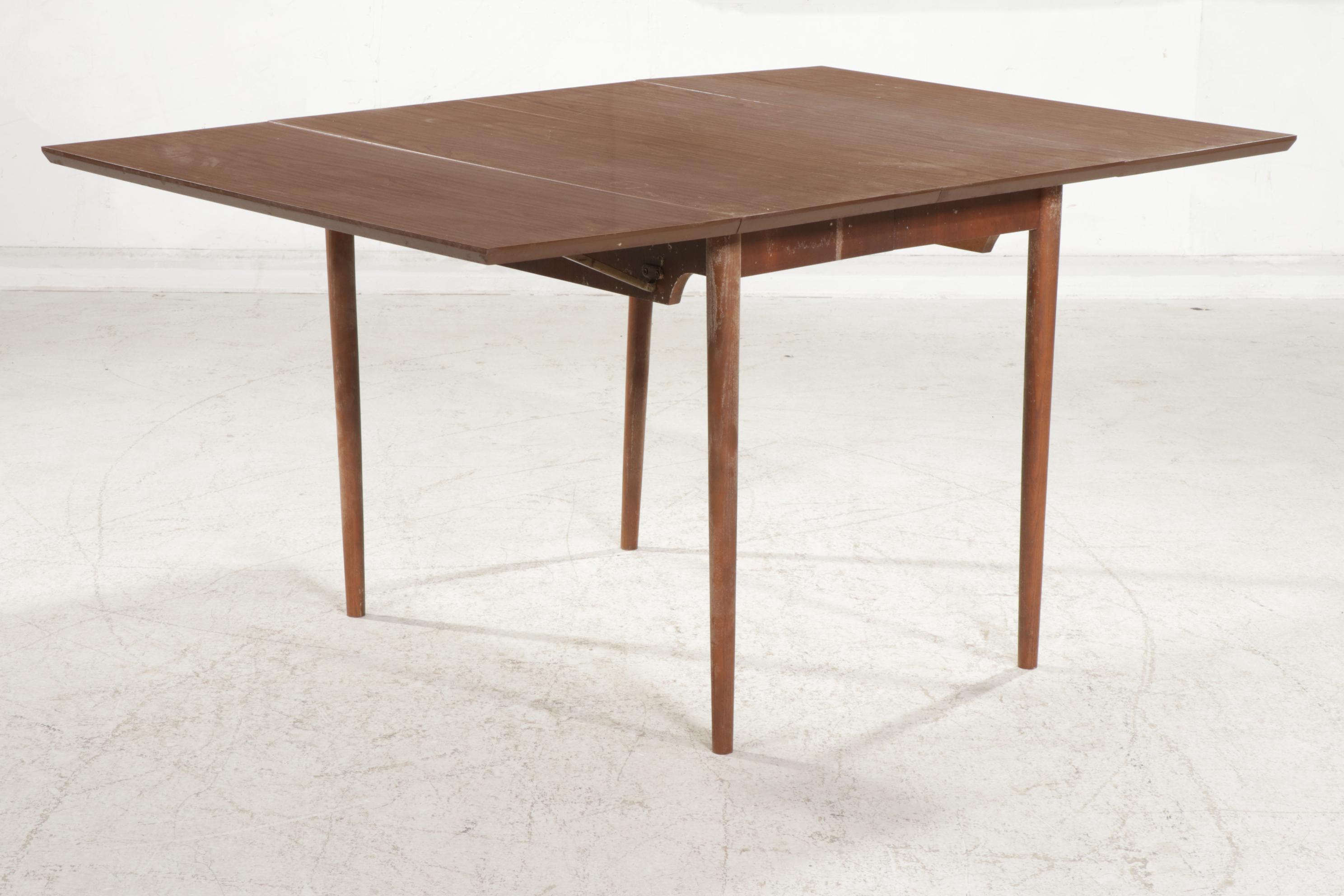 Laminate Drop Leaf Extension Dining Table, Mid to Late 20th Century