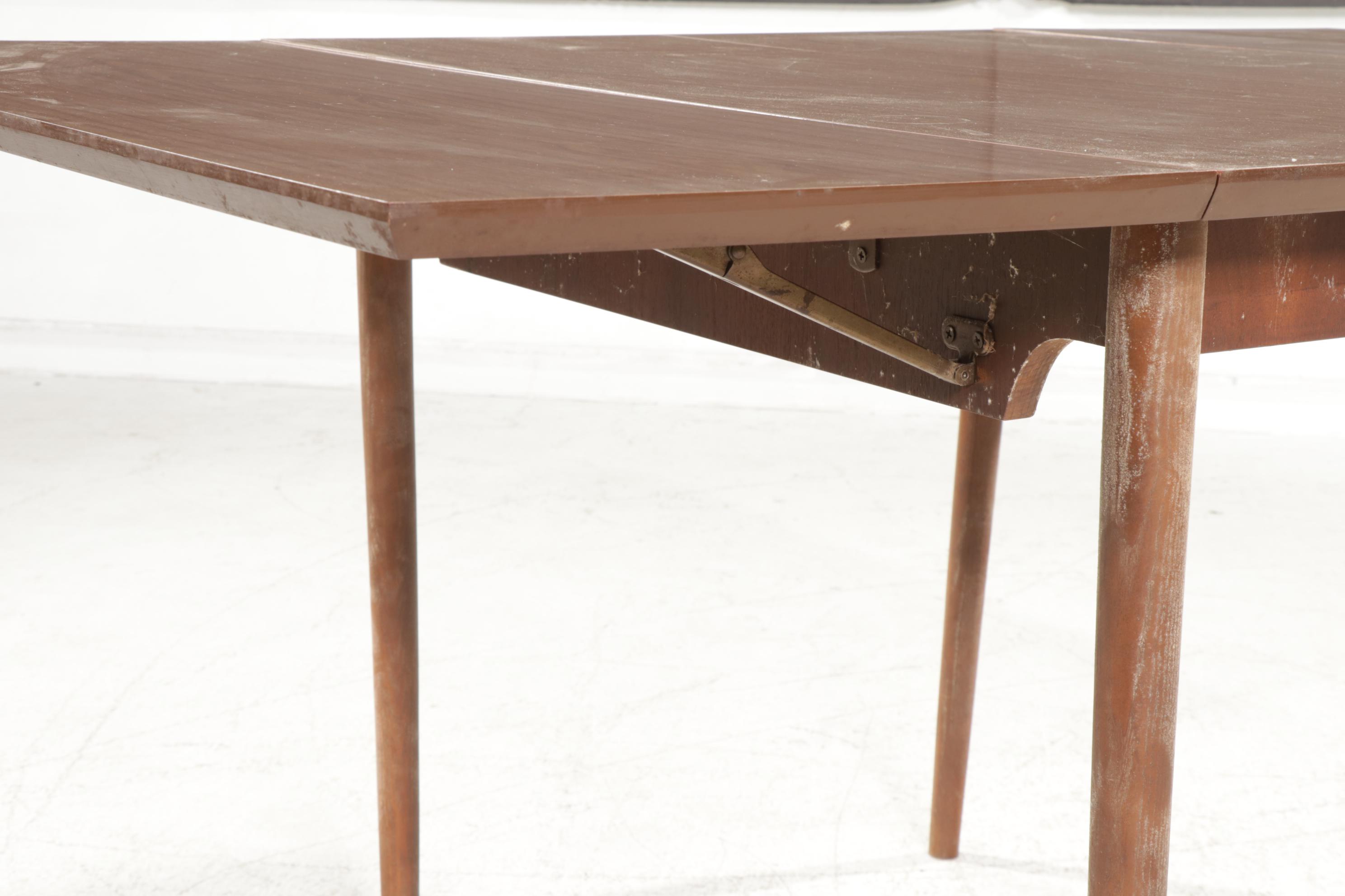 Laminate Drop Leaf Extension Dining Table, Mid to Late 20th Century