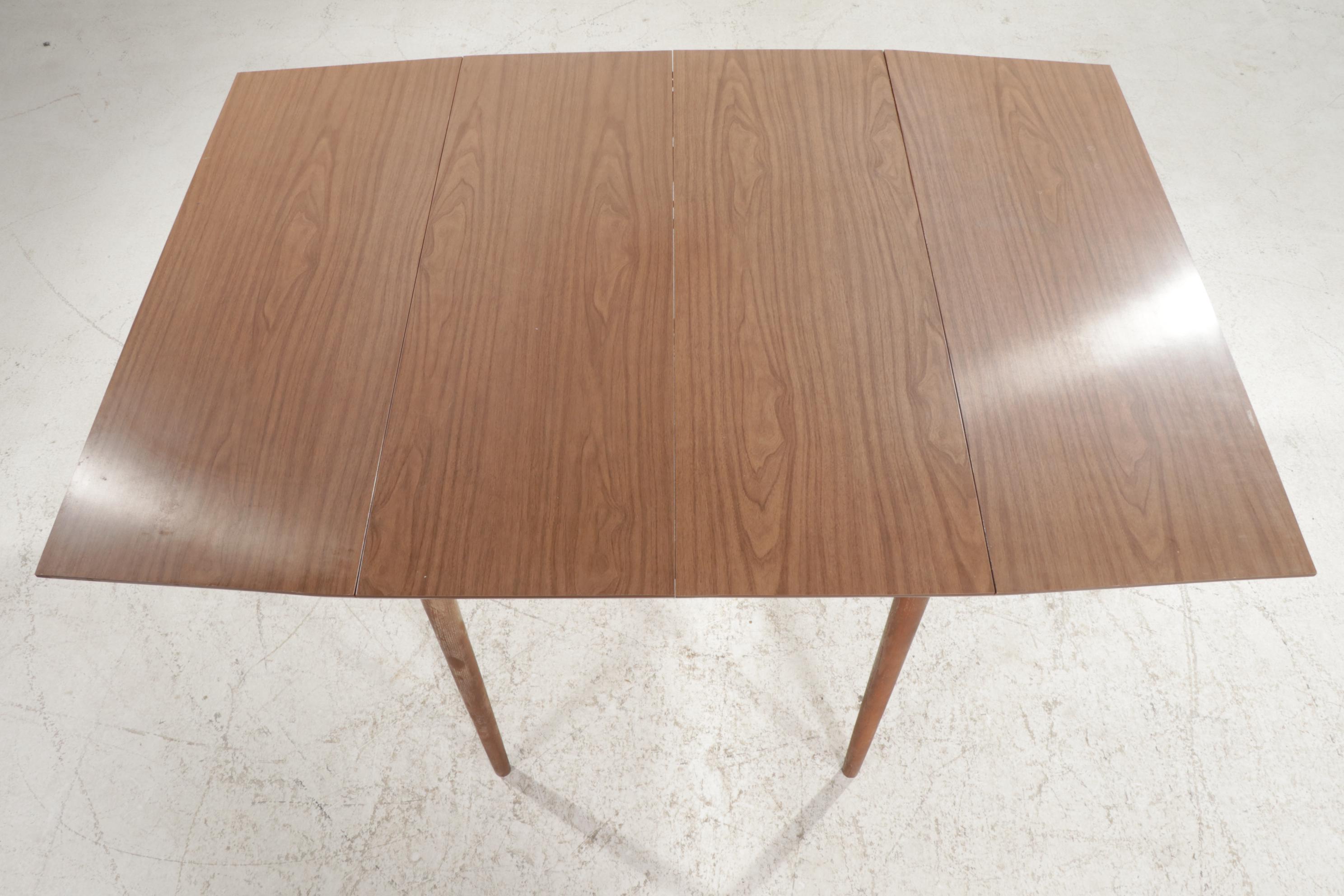 Laminate Drop Leaf Extension Dining Table, Mid to Late 20th Century