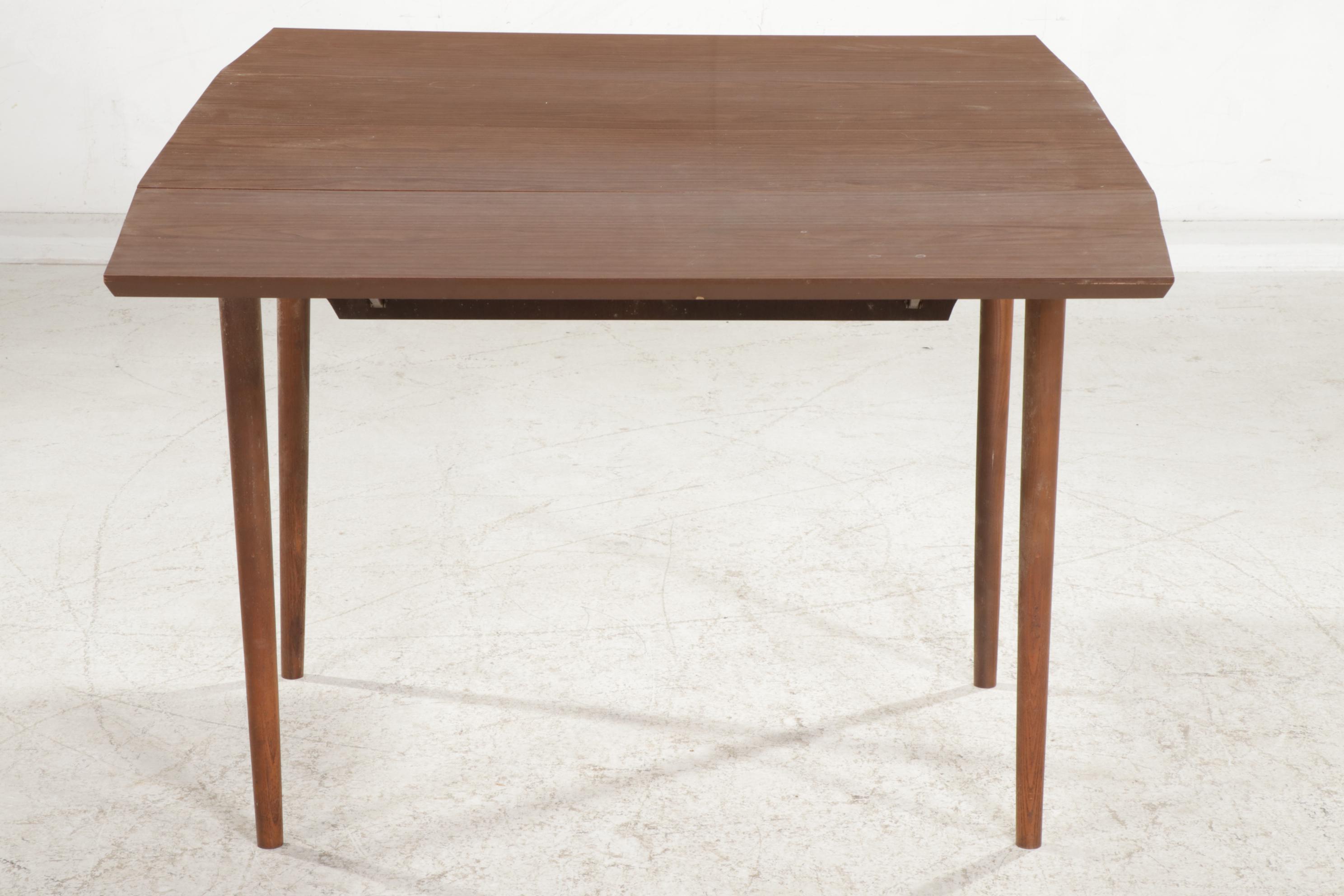 Laminate Drop Leaf Extension Dining Table, Mid to Late 20th Century