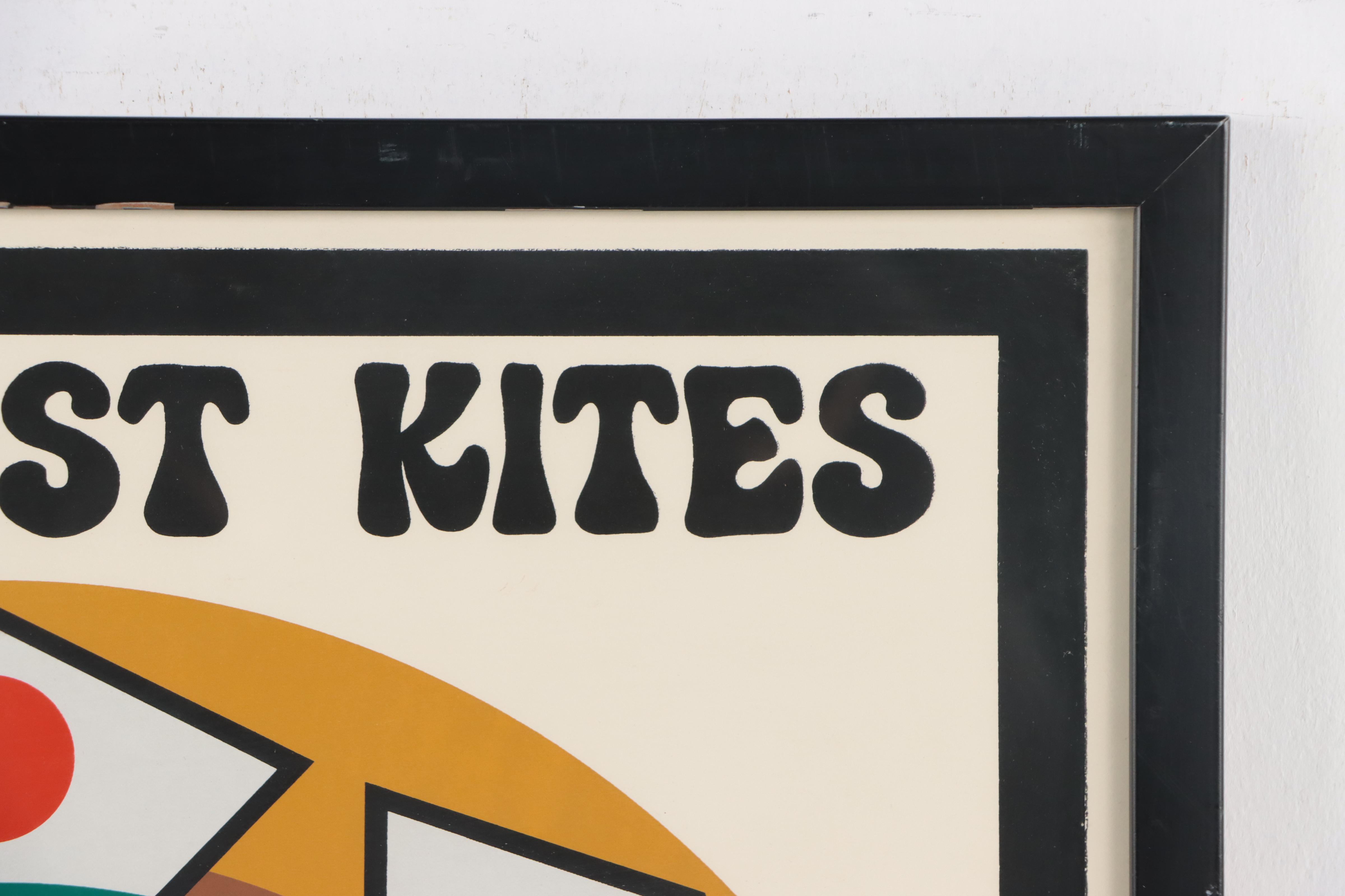 Serigraph "Outermost Kites, Union Square Provincetown, Mass," 1975