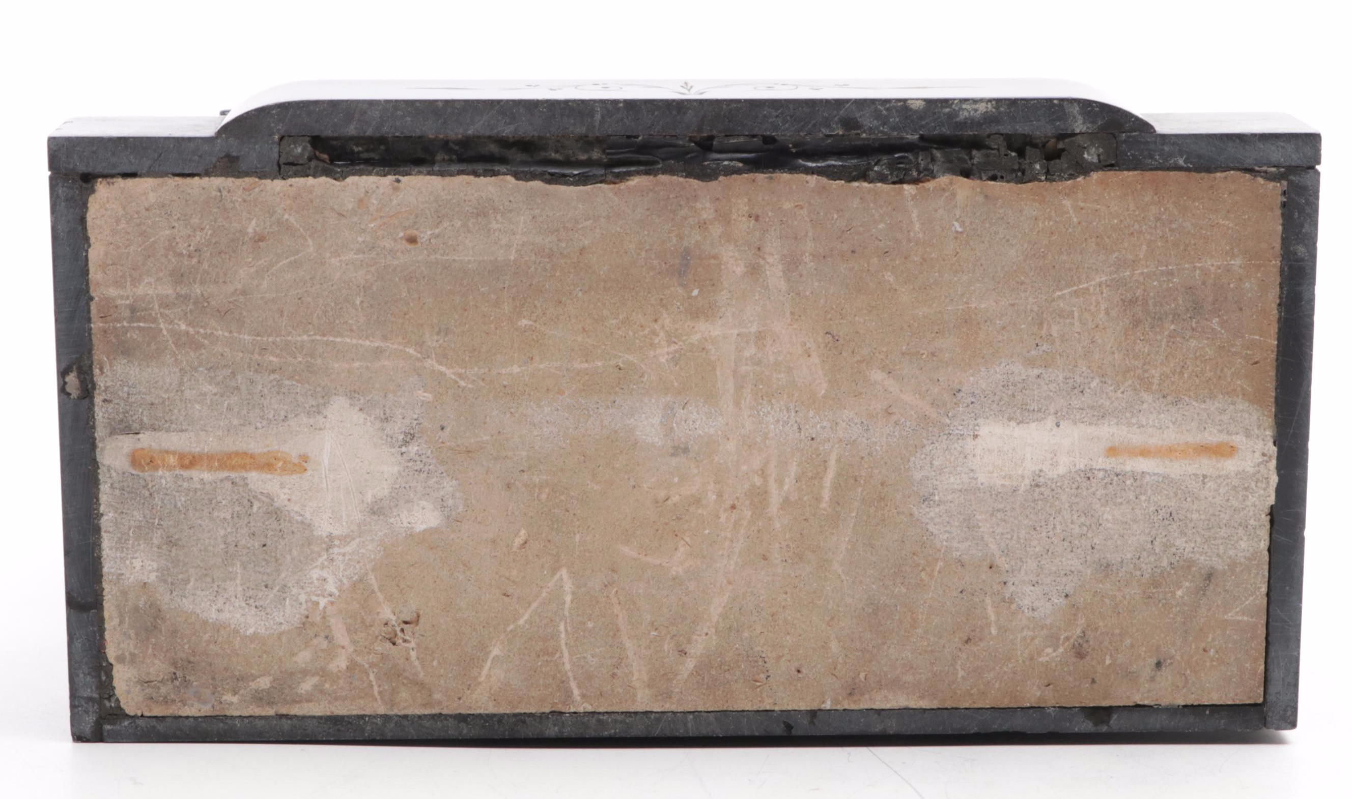 Victorian Style Slate Mantel Clock, Early 20th Century