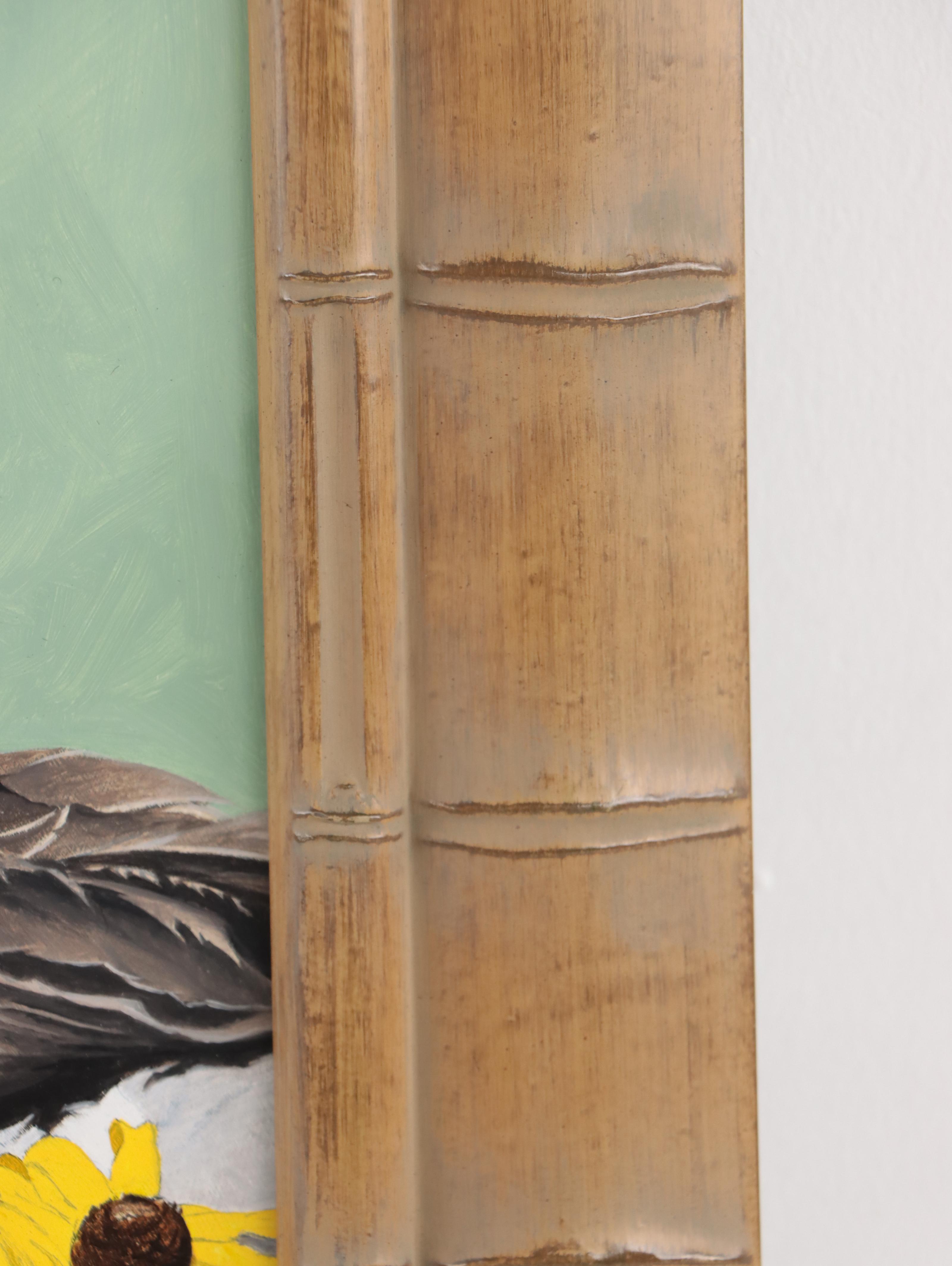 Mark Eberhard Oil Painting of Geese and a Bird, 2008