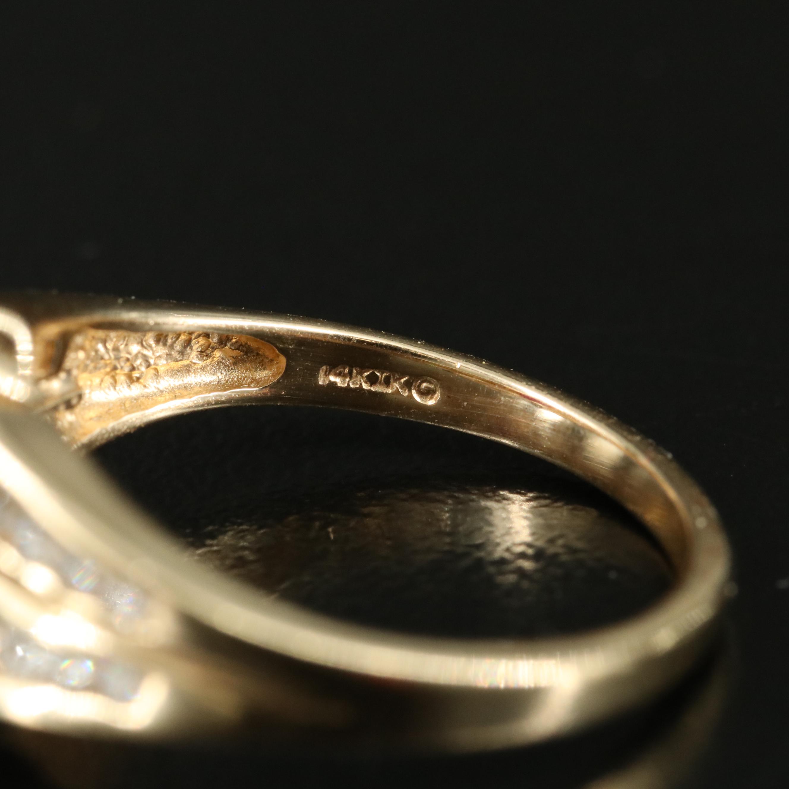 14K Ruby and Diamond Ring