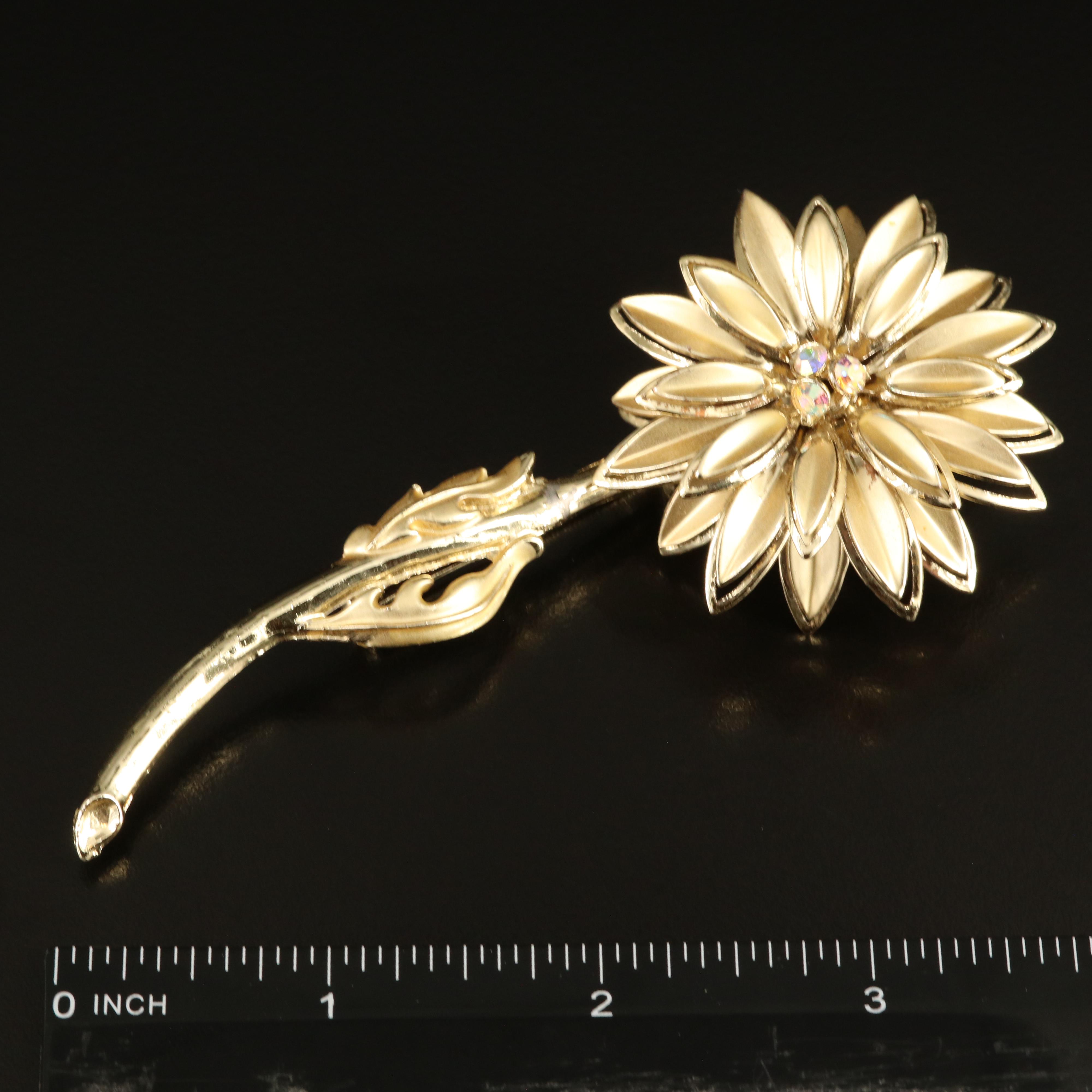 Brooch and Earring Collection Featuring Pearls and Floral Motifs