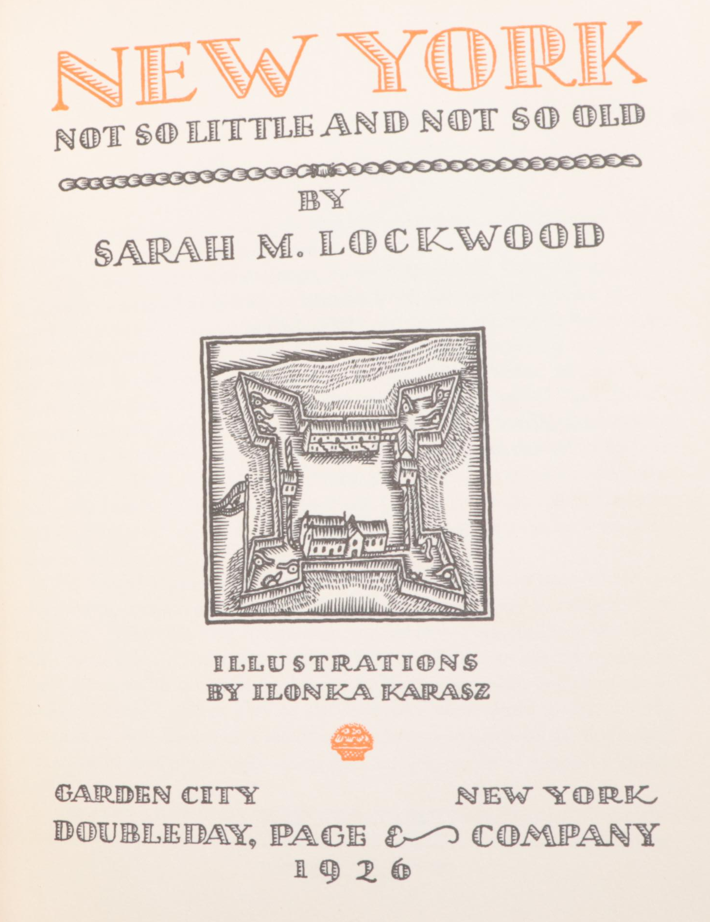 First Trade Edition "New York" by Sarah M. Lockwood and More New York Books