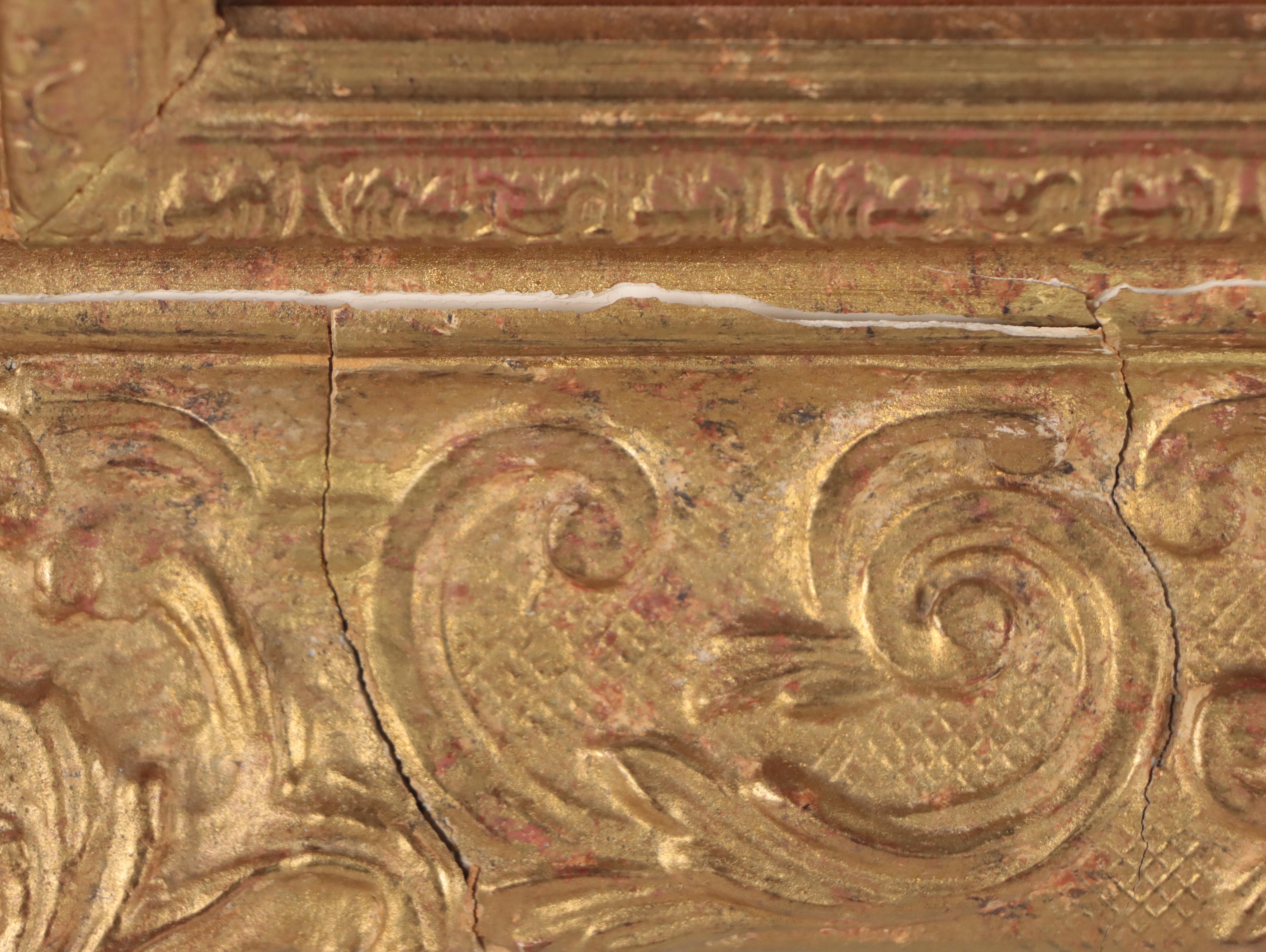 European School Oil Painting of a Dog, 1916